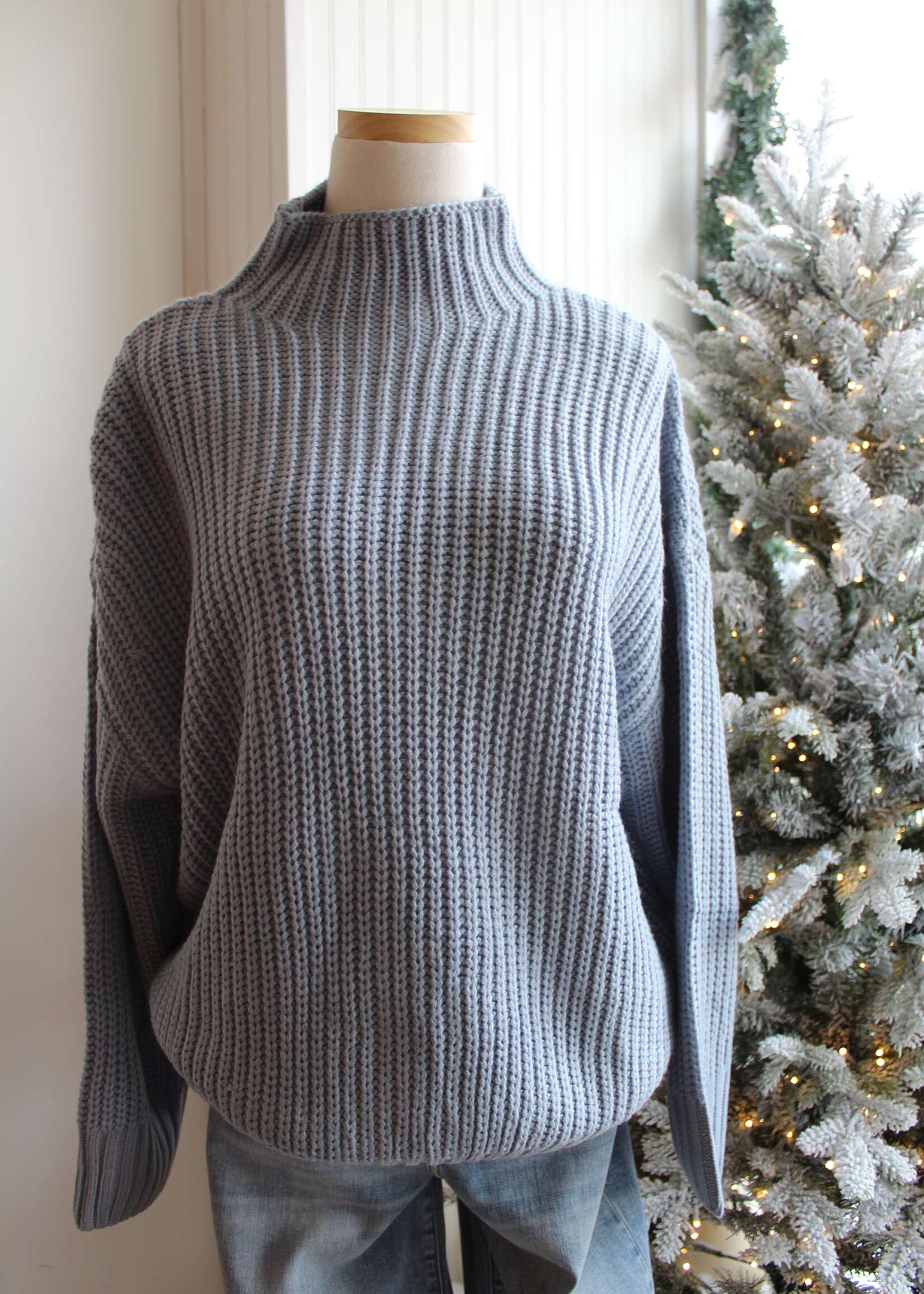 Dusty Blue Idyllwild Sweater