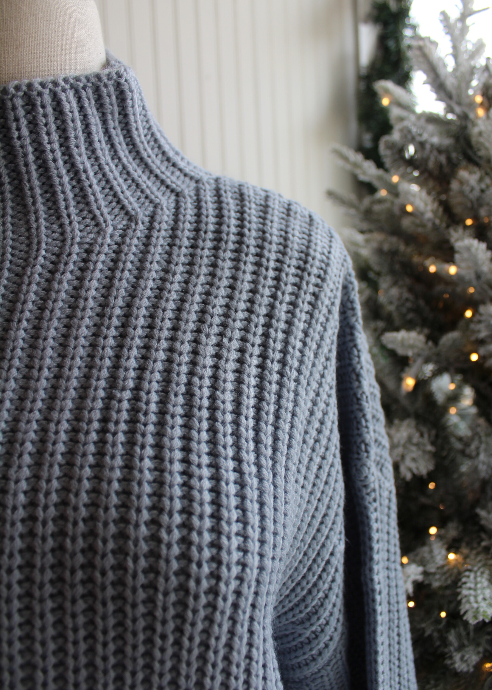 Dusty Blue Idyllwild Sweater