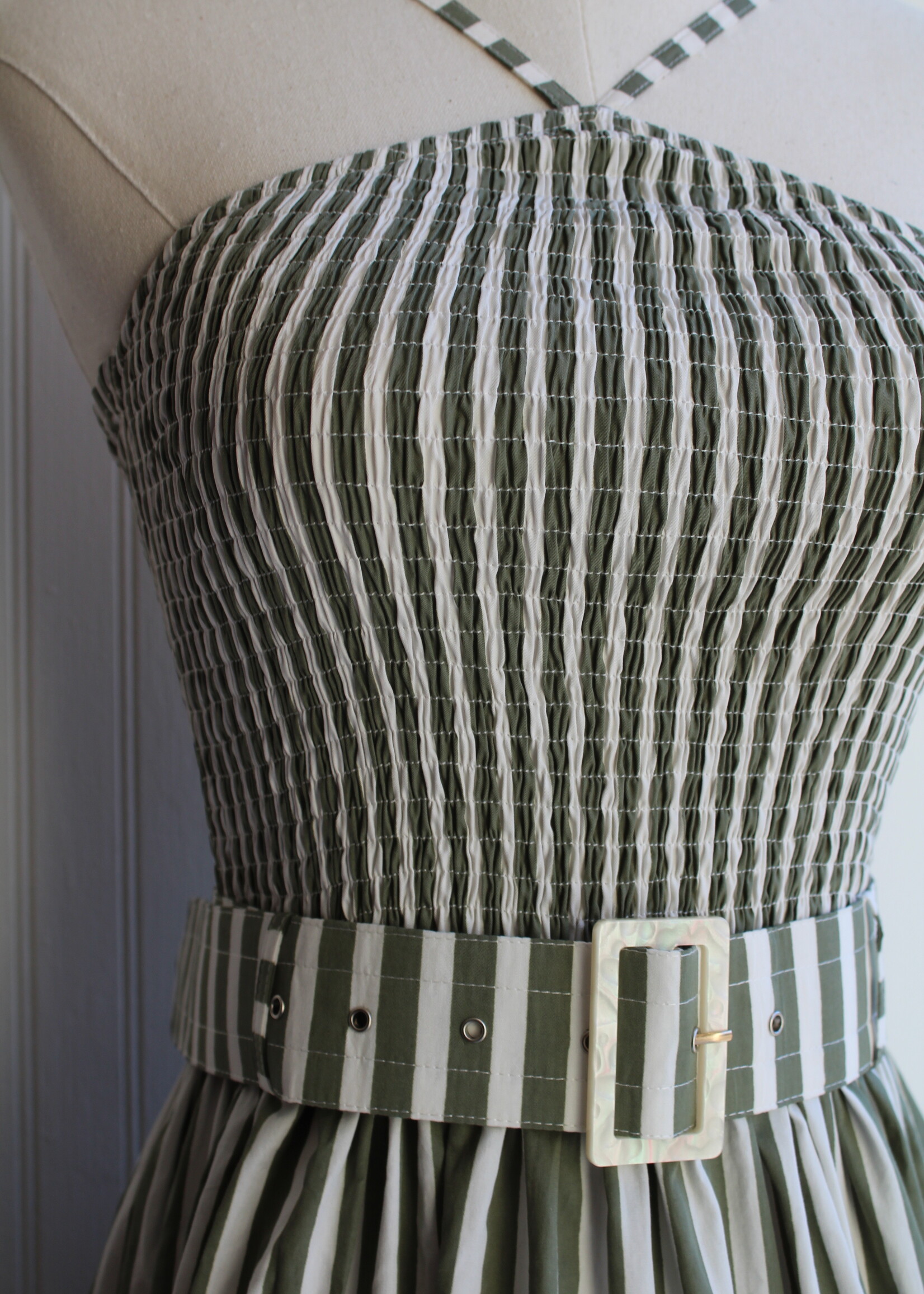 Olive Arien Poplin Dress