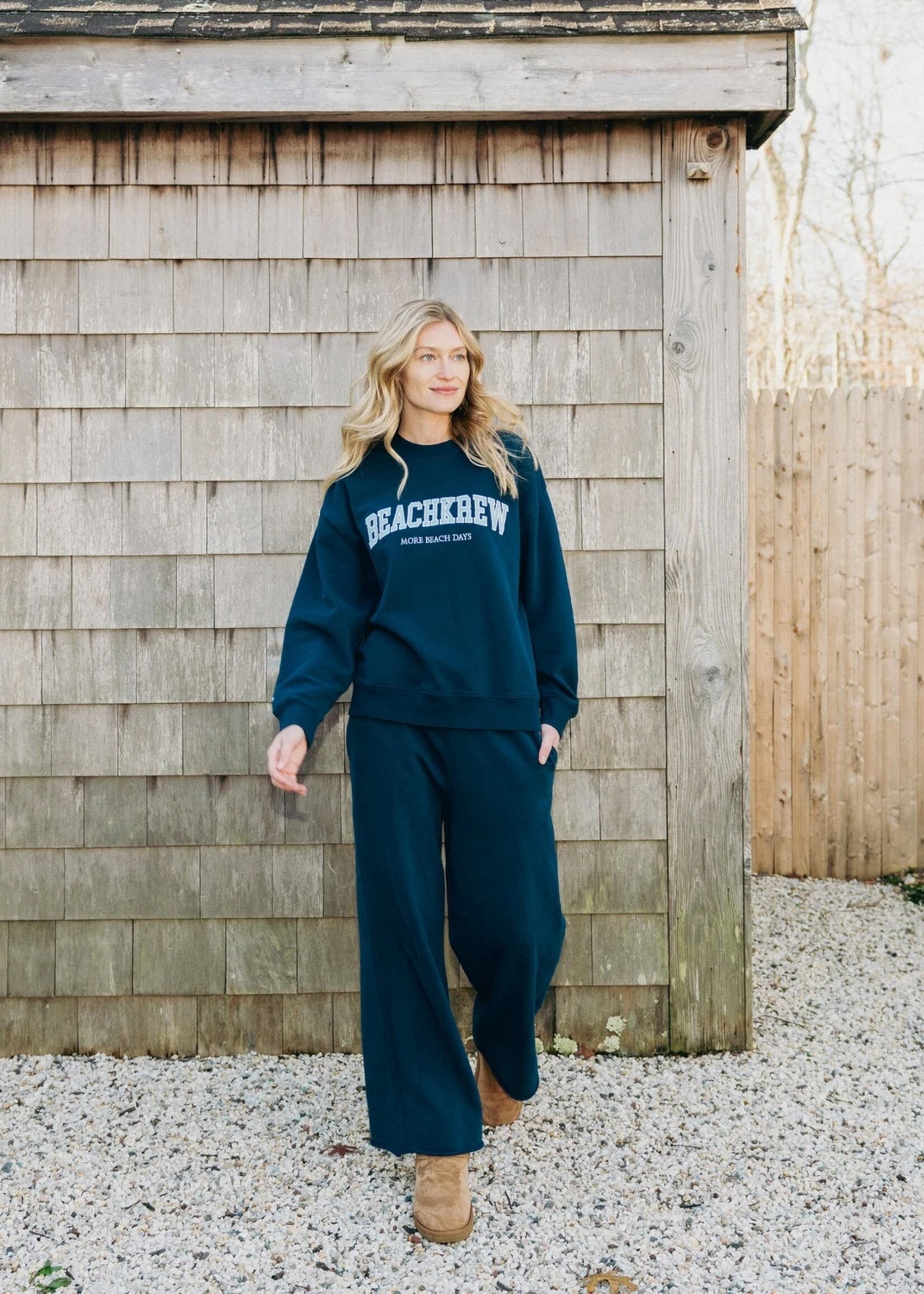 Varsity Core Wide Leg Sweat
