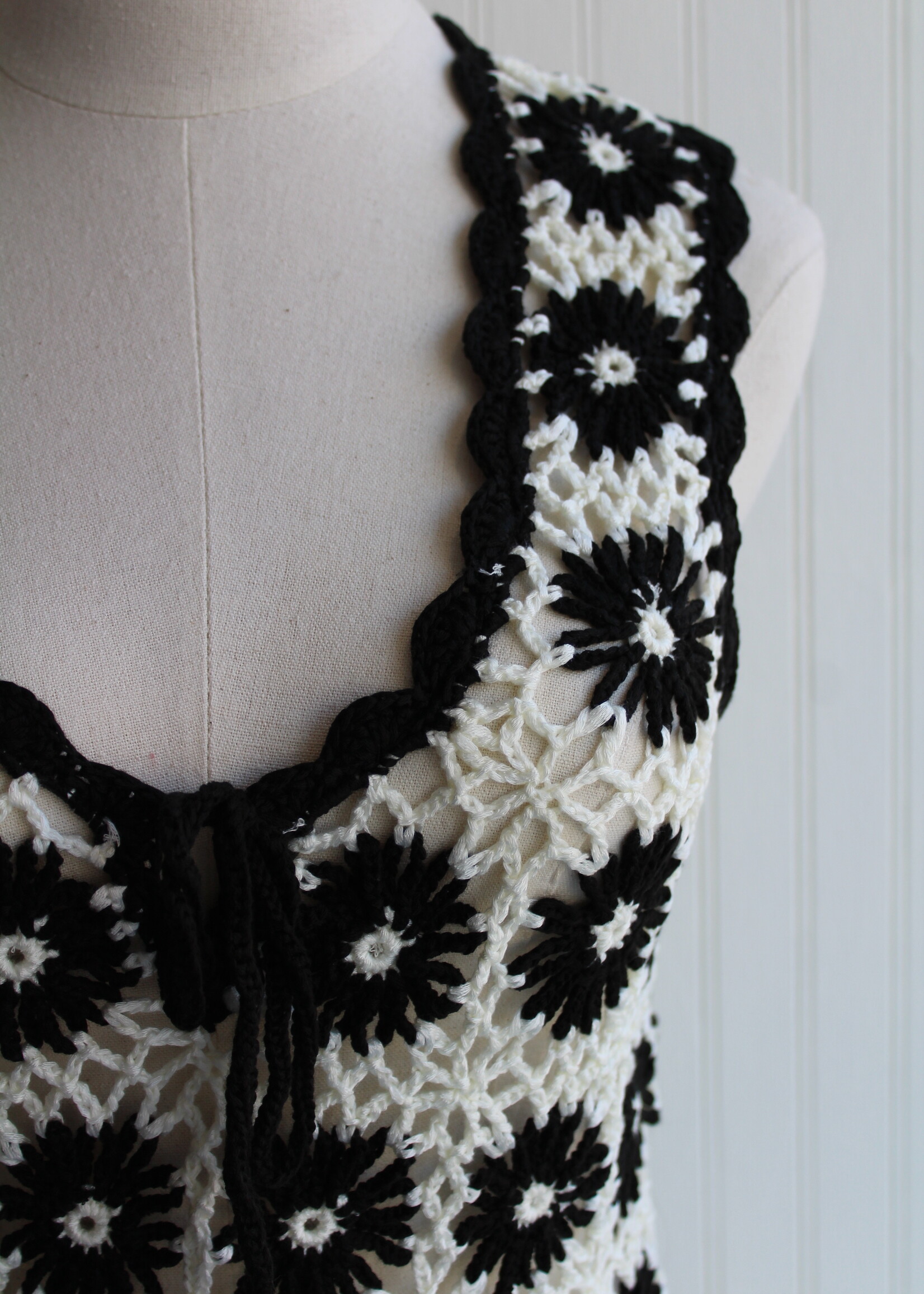 Checker Floral Cover Up
