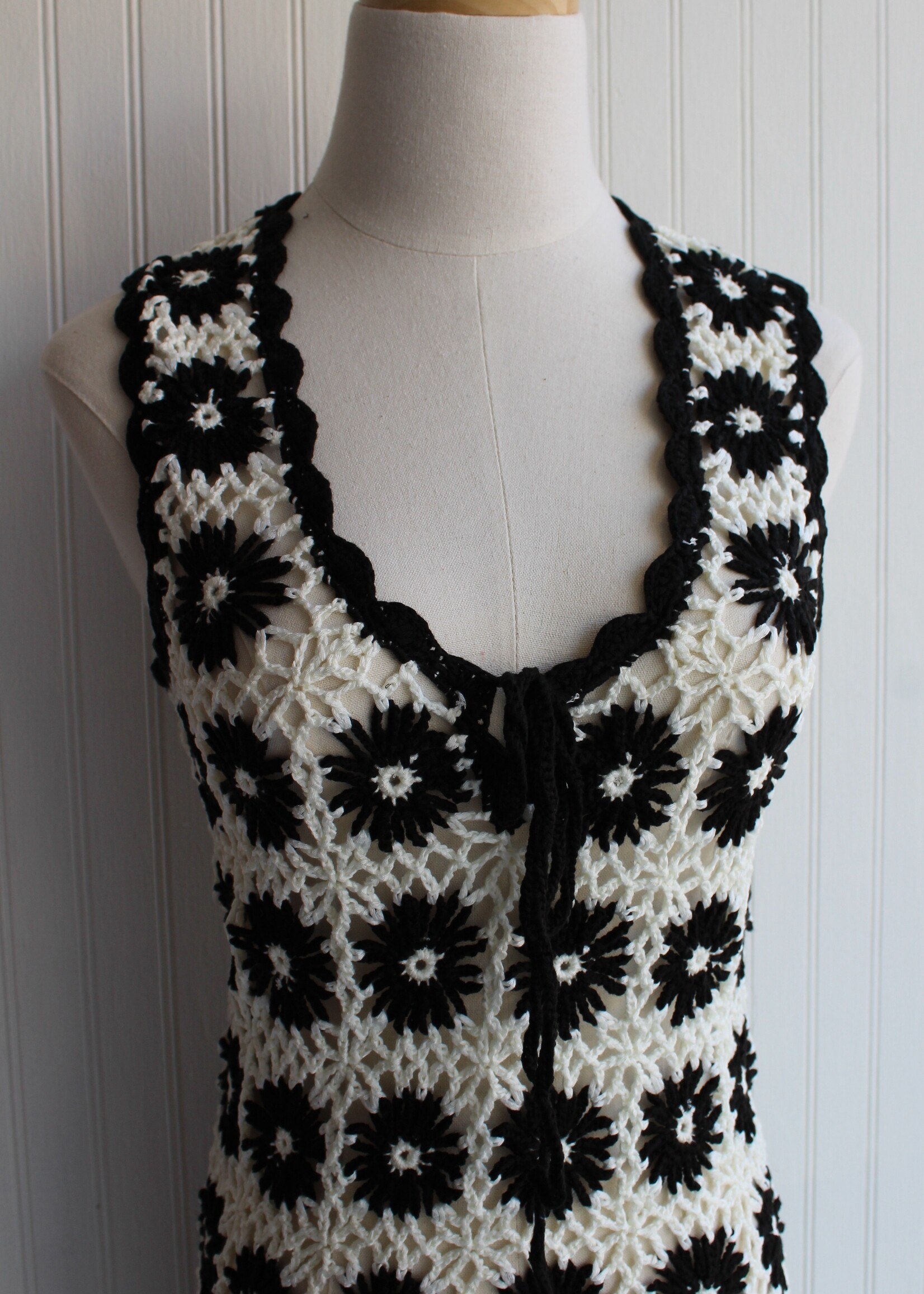 Checker Floral Cover Up
