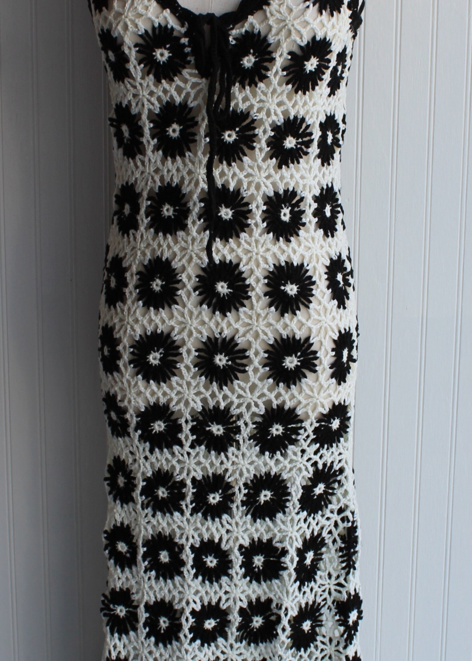 Checker Floral Cover Up