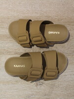 Natural Tumbes Leather Slide