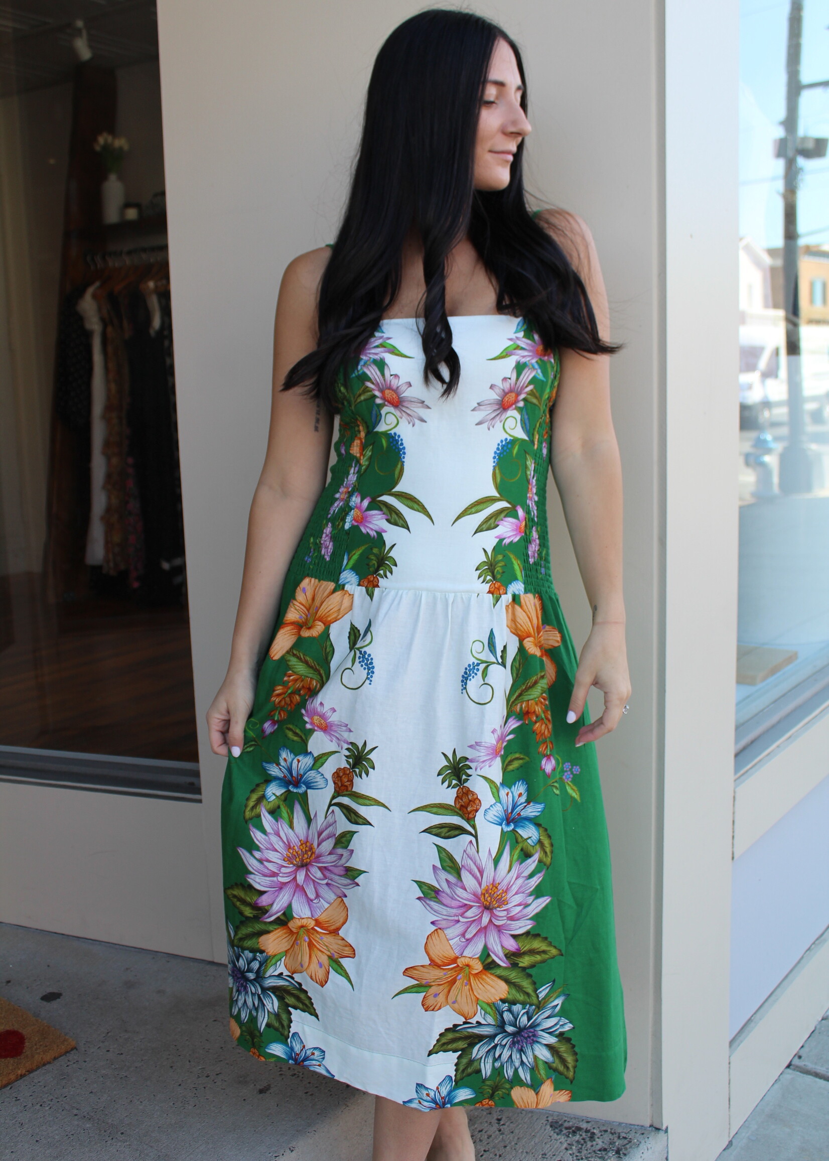 Farm Rio Sweet Bloom Dreamscape Dress