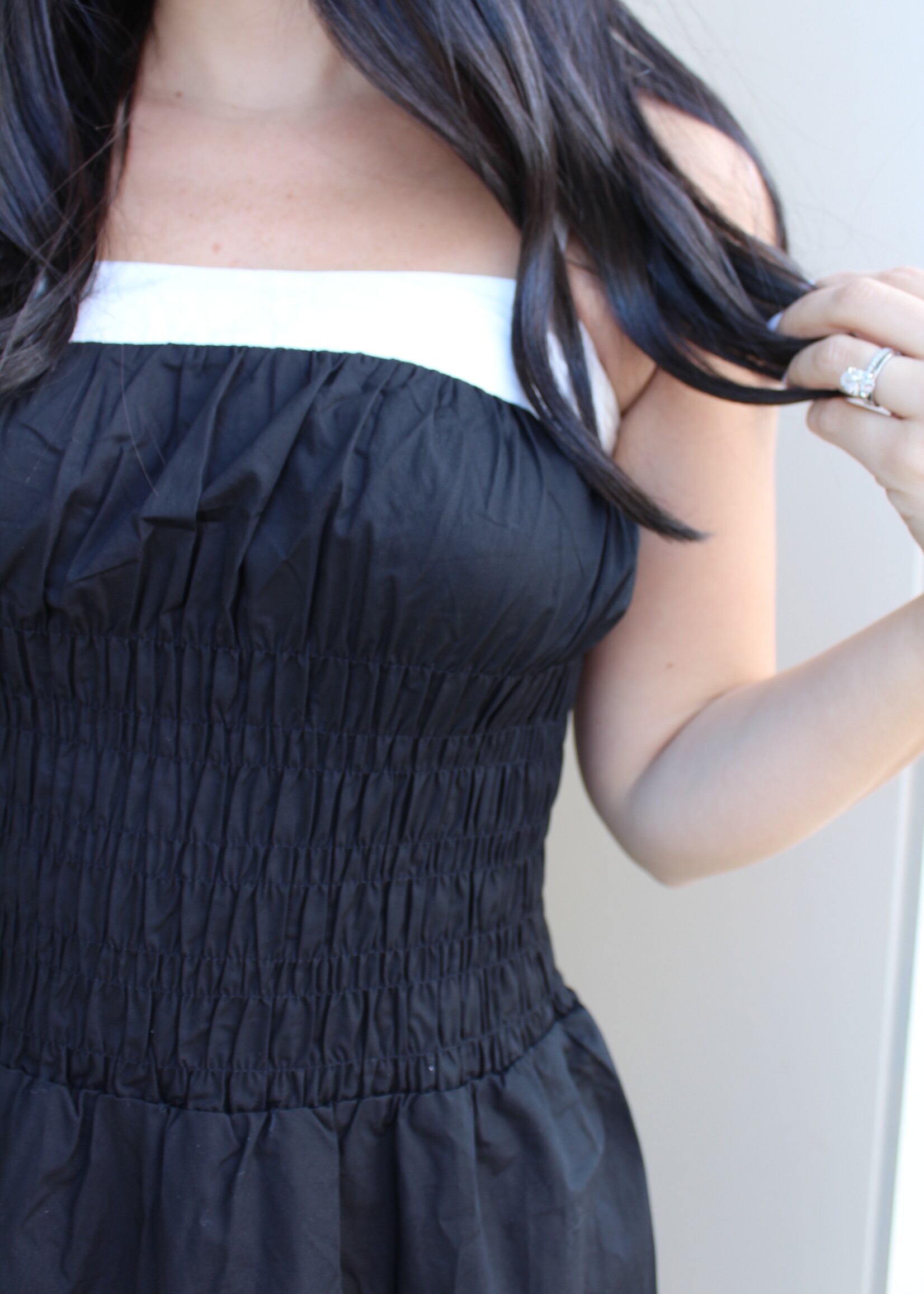 Smocked Midi Dress