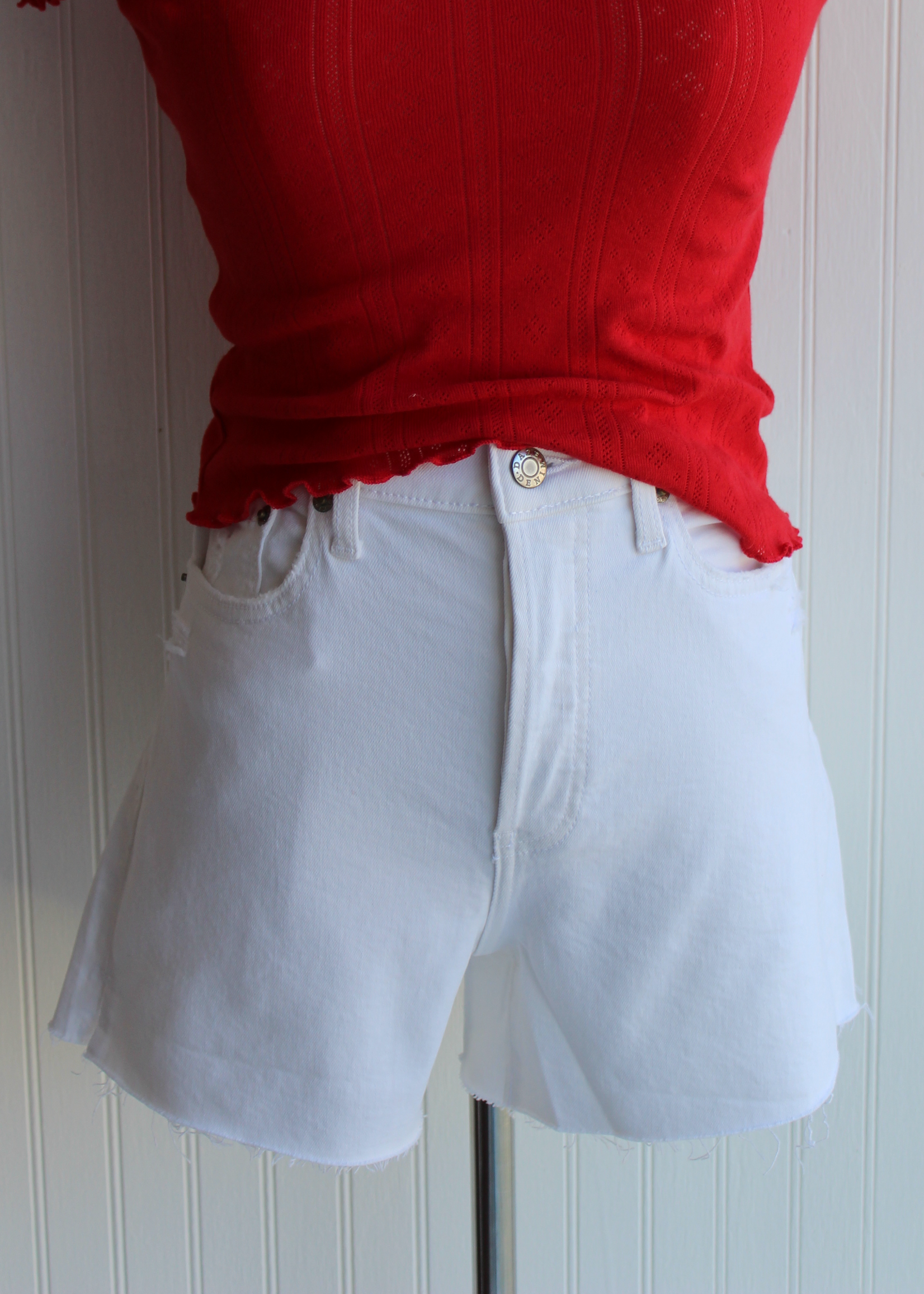 White Bottom Line Short