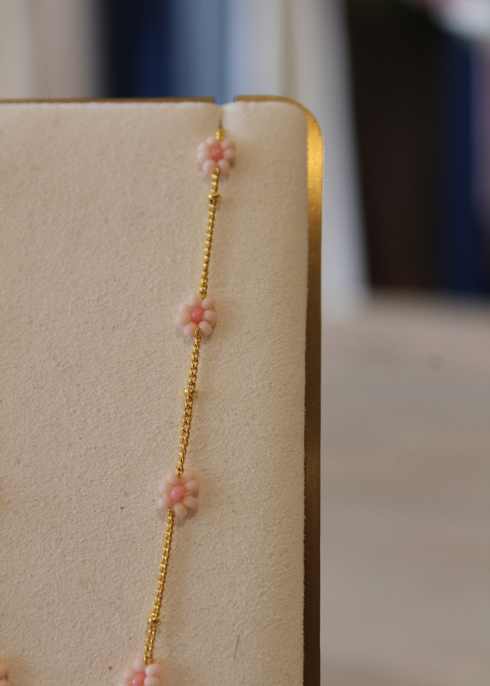 Pink Flower Necklace