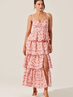 ASTR The Label Multi Floral Midsummer Dress