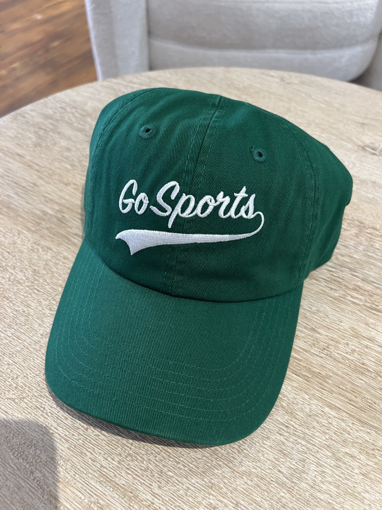 Go Sports Your Favorite Daughter Cotton Twill Adjustable Baseball Cap NWT Favorite Daughter Go Sports Hat in White/Navy main image 3