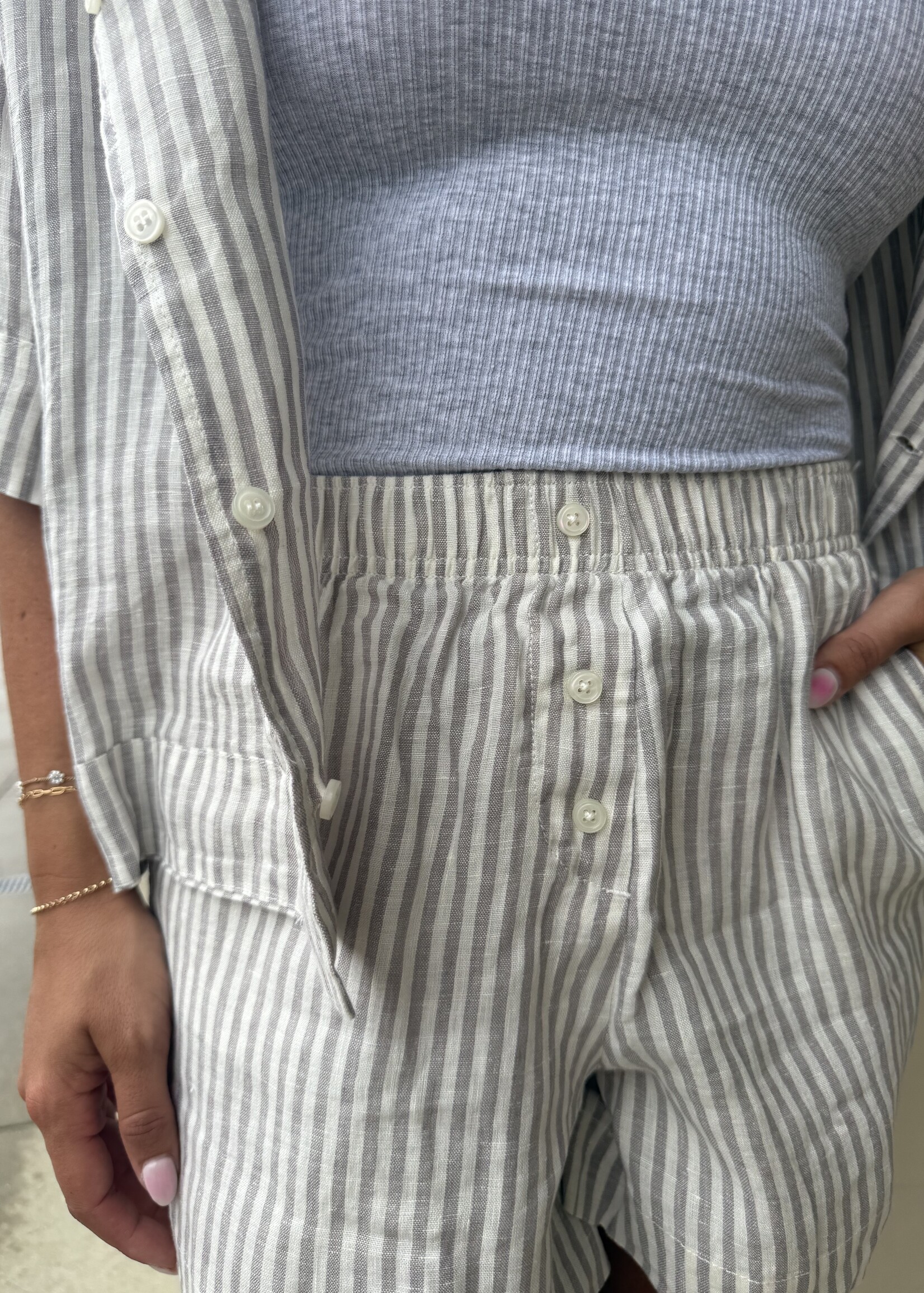 Nude Lucy Lounge Stripe Short