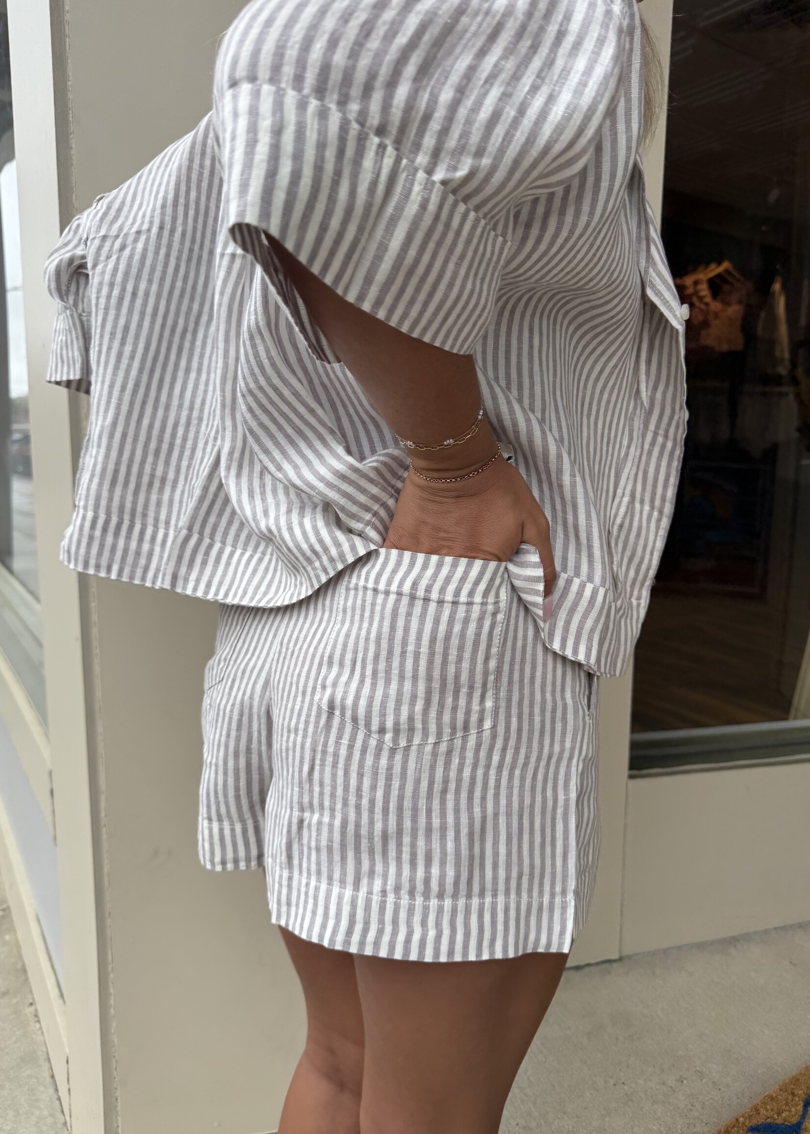 Nude Lucy Lounge Stripe Short