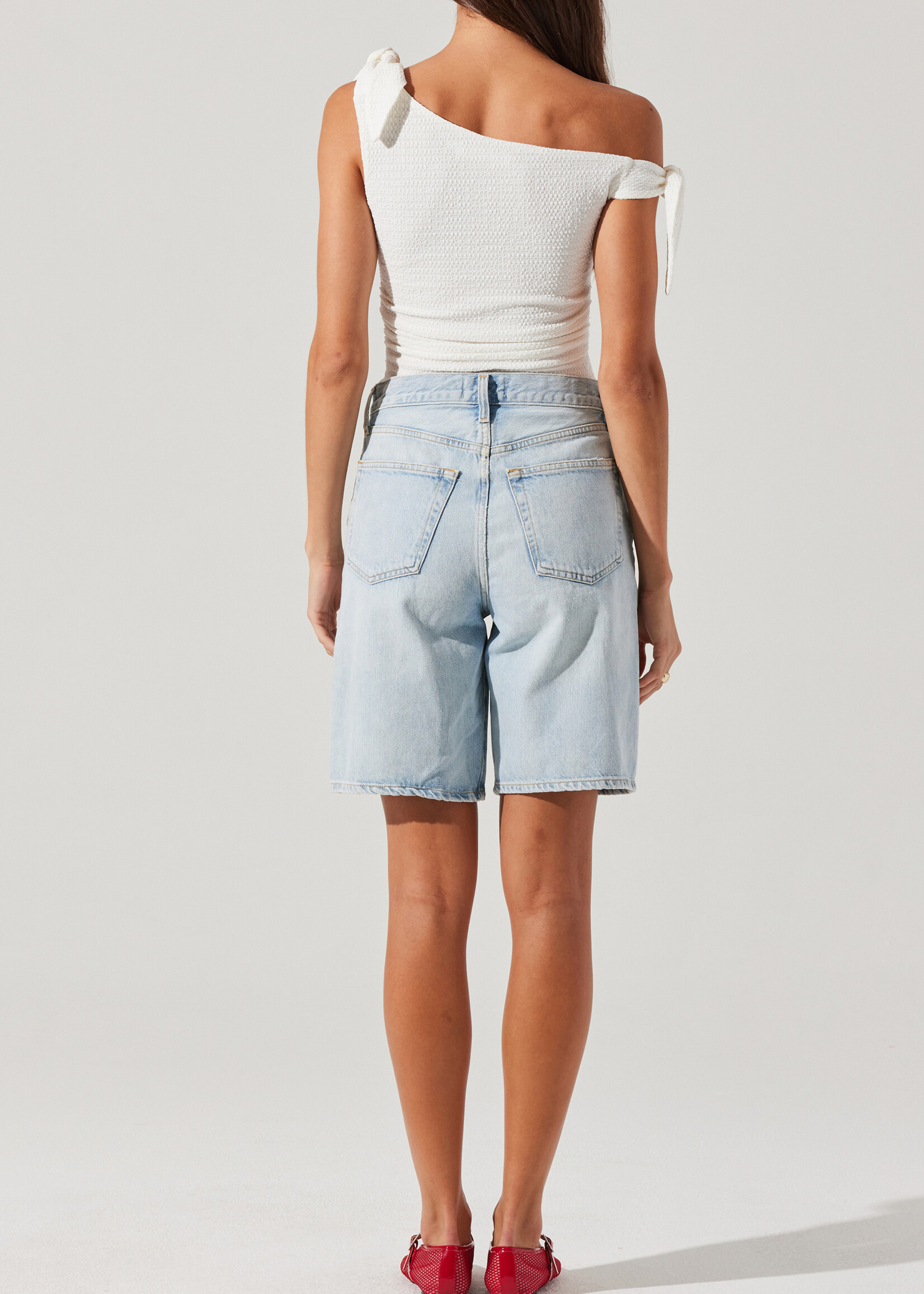ASTR The Label White Lora Top
