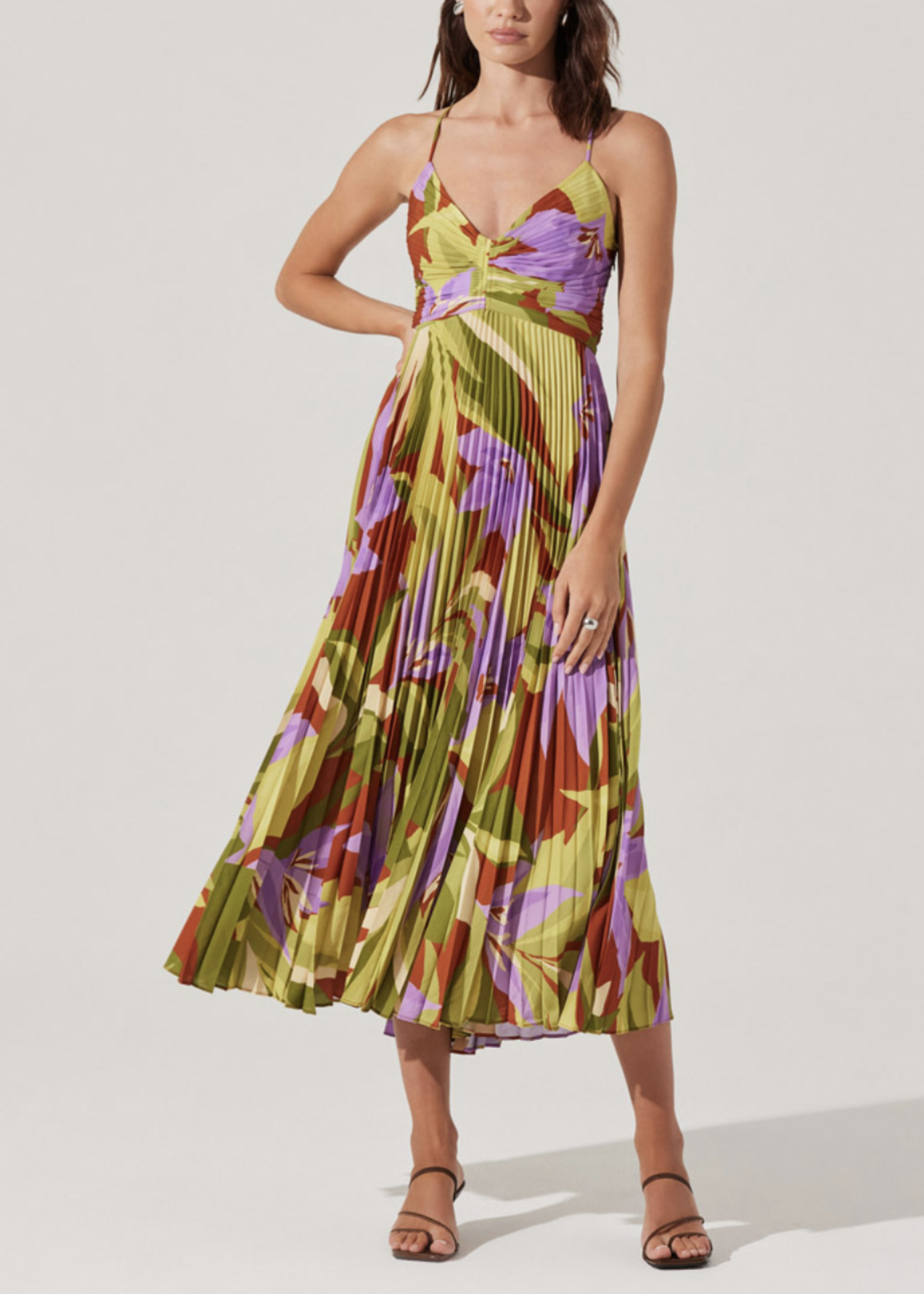 ASTR The Label Rust Blythe Dress