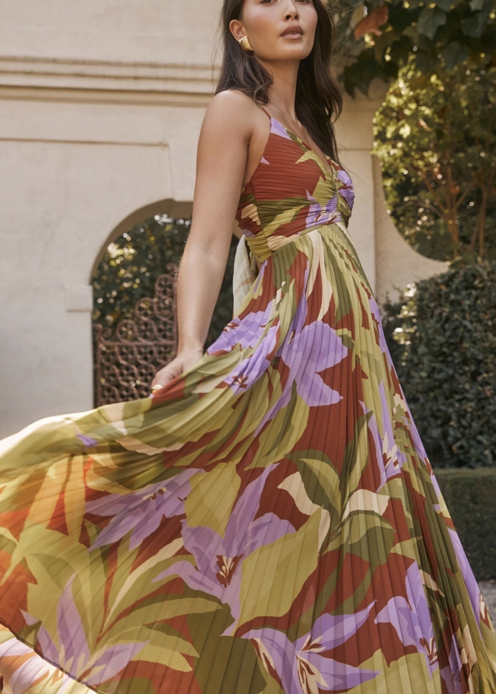 ASTR The Label Rust Blythe Dress