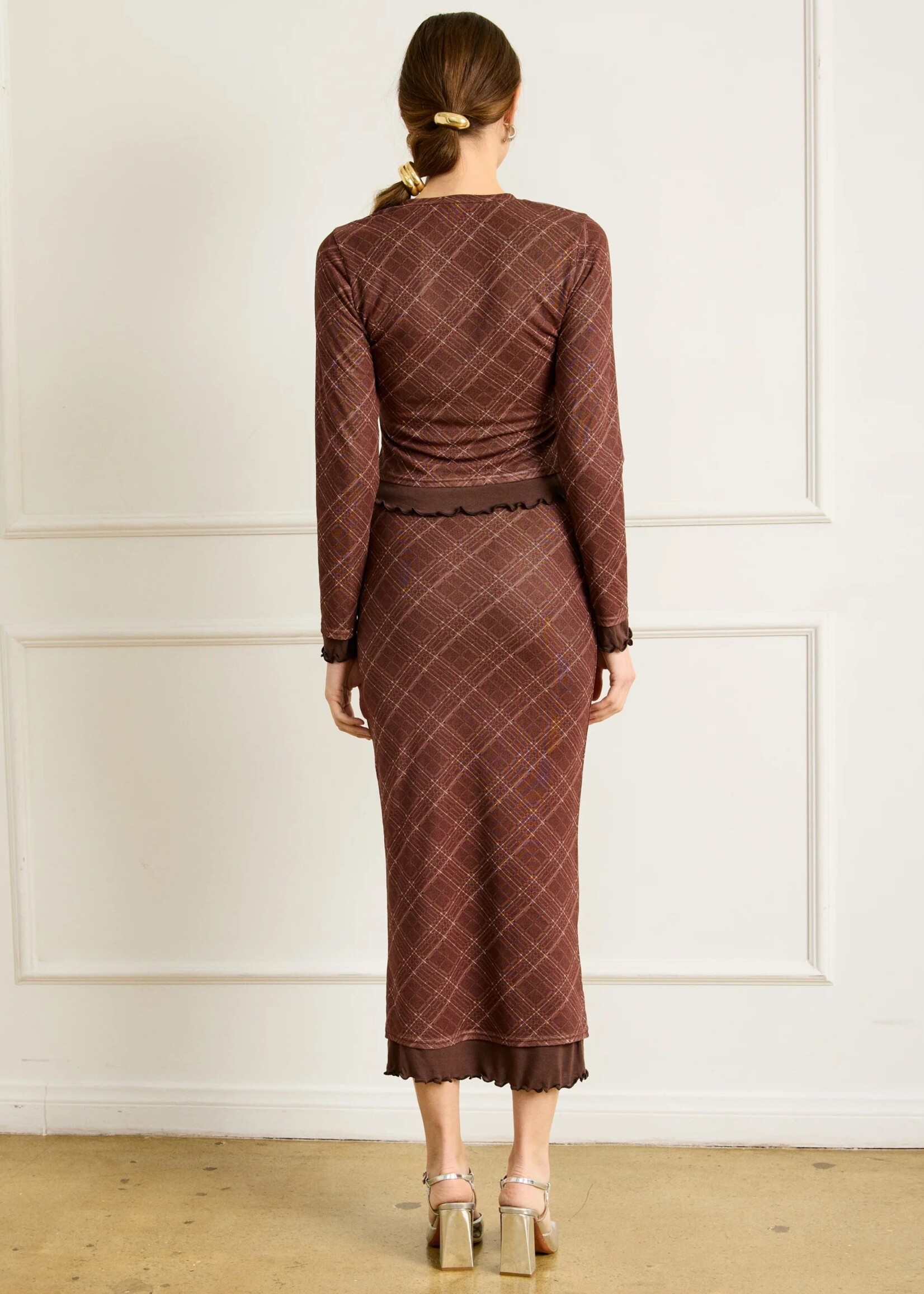 Richard Plaid Midi Skirt