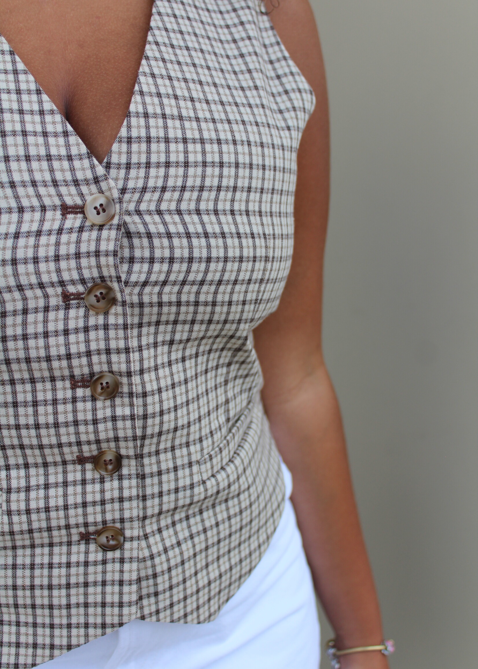 Plaid Vest