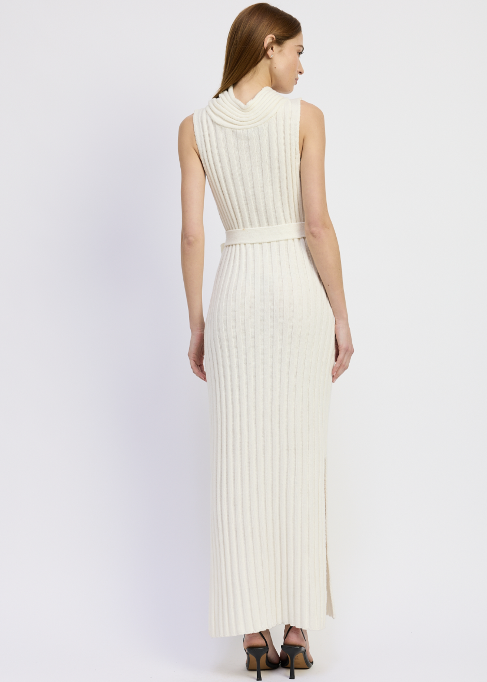 En Saison White Stenson Sweater Dress