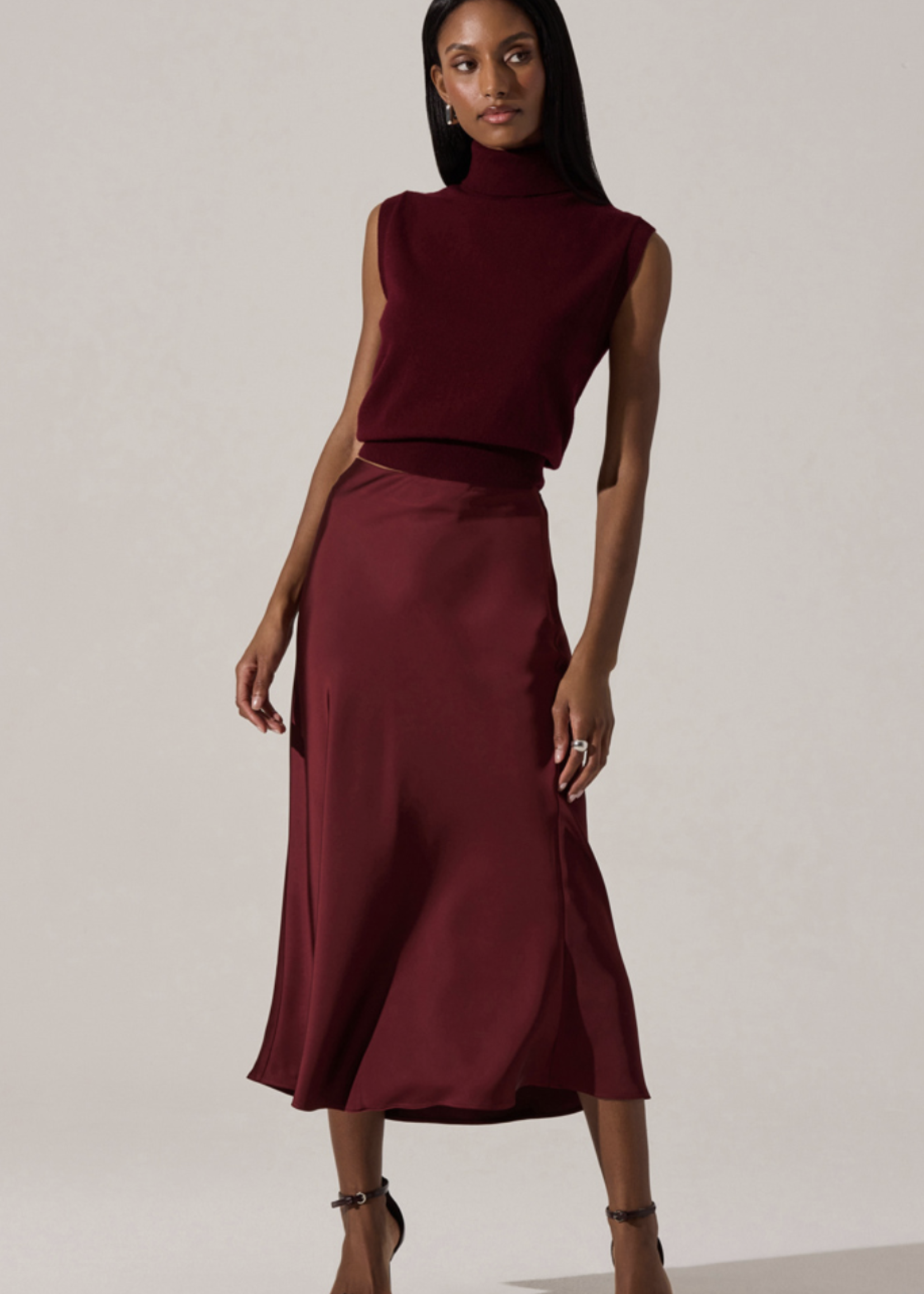 ASTR The Label Wine Windey Skirt