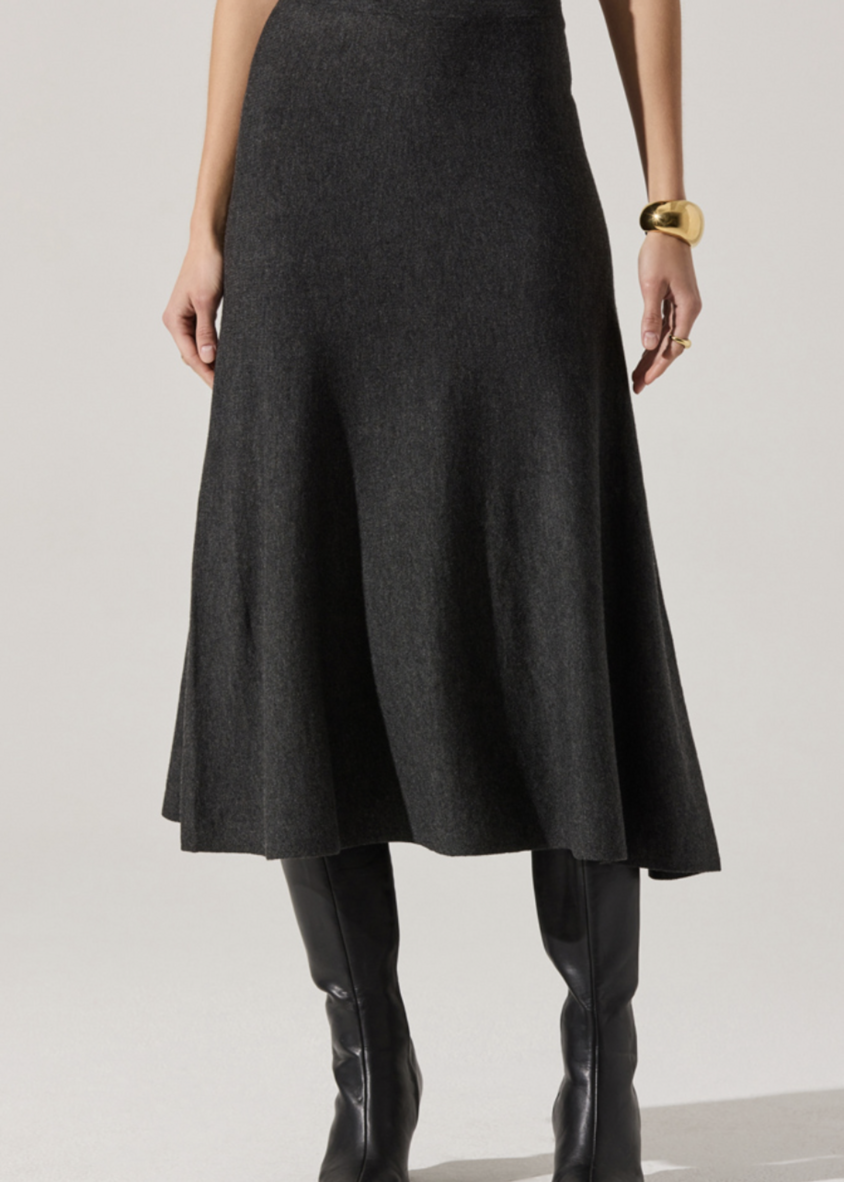 ASTR The Label Charcoal Deora Sweater Skirt