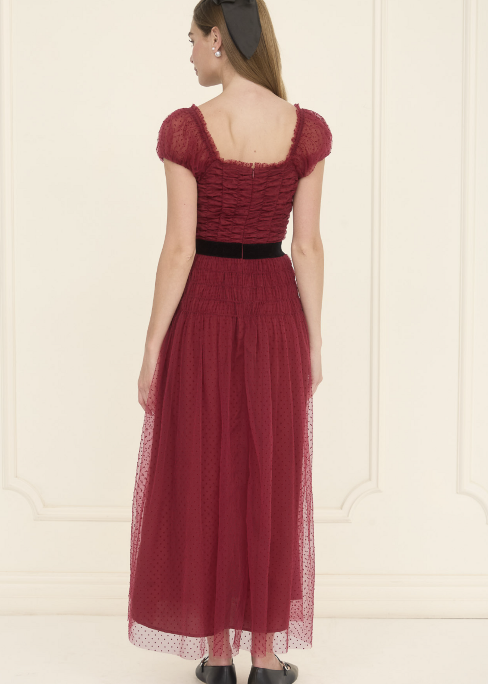 Crimson Tulle Dress