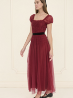 Crimson Tulle Dress