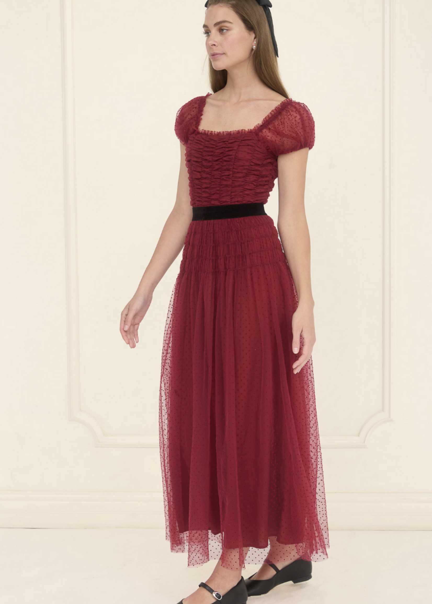 Crimson Tulle Dress