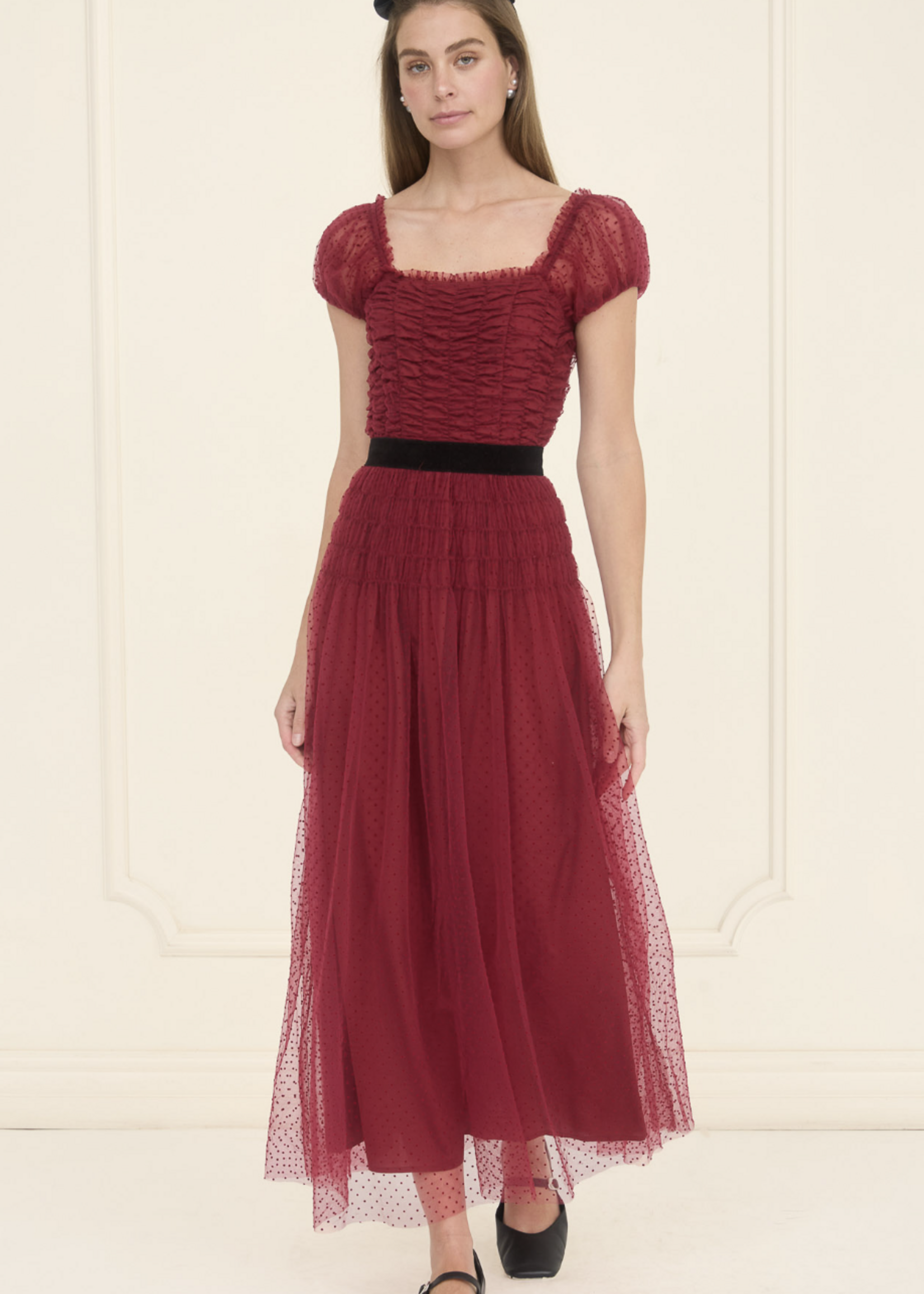 Crimson Tulle Dress