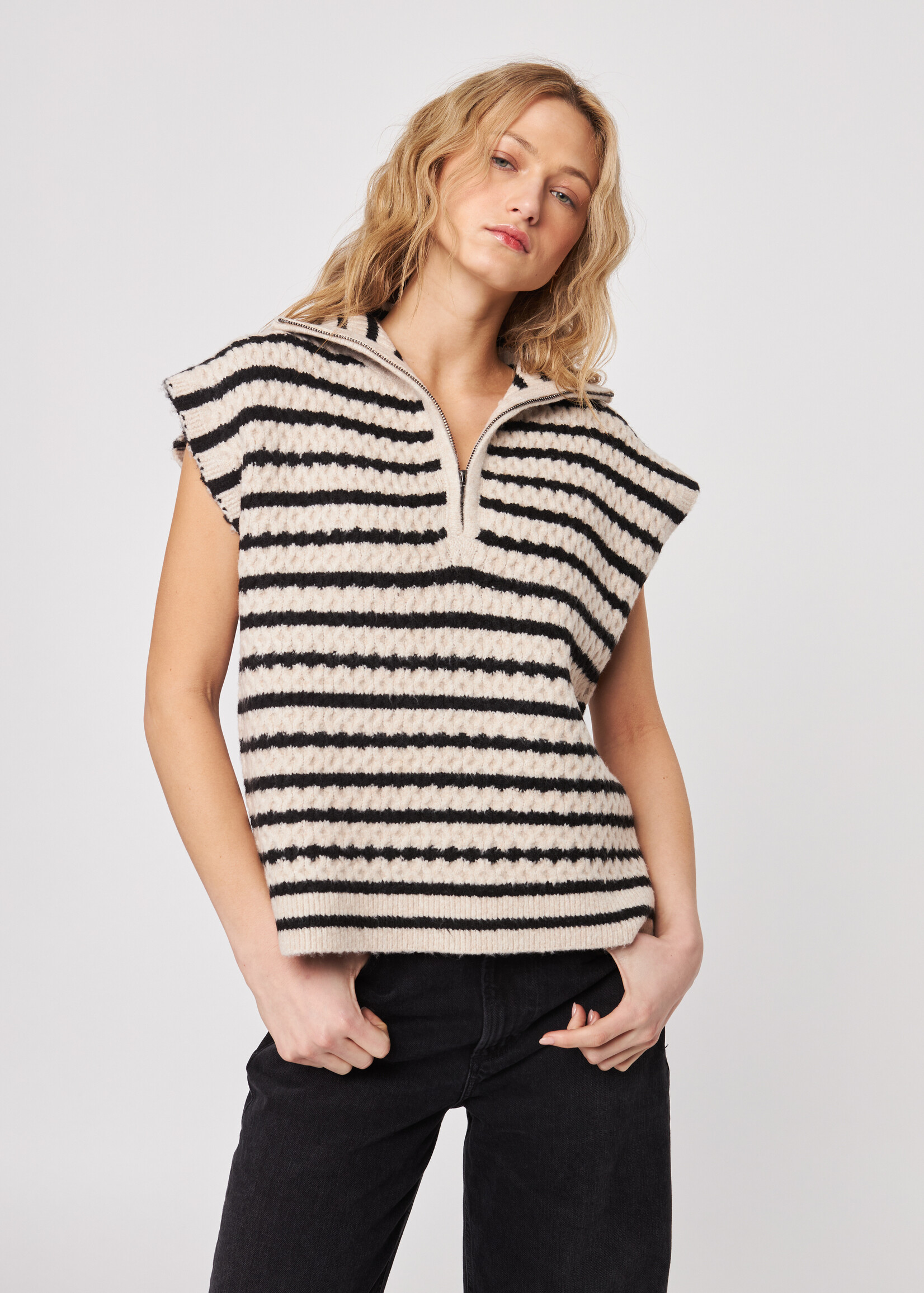 John & Jenn Stripe Arrow Sweater Vest
