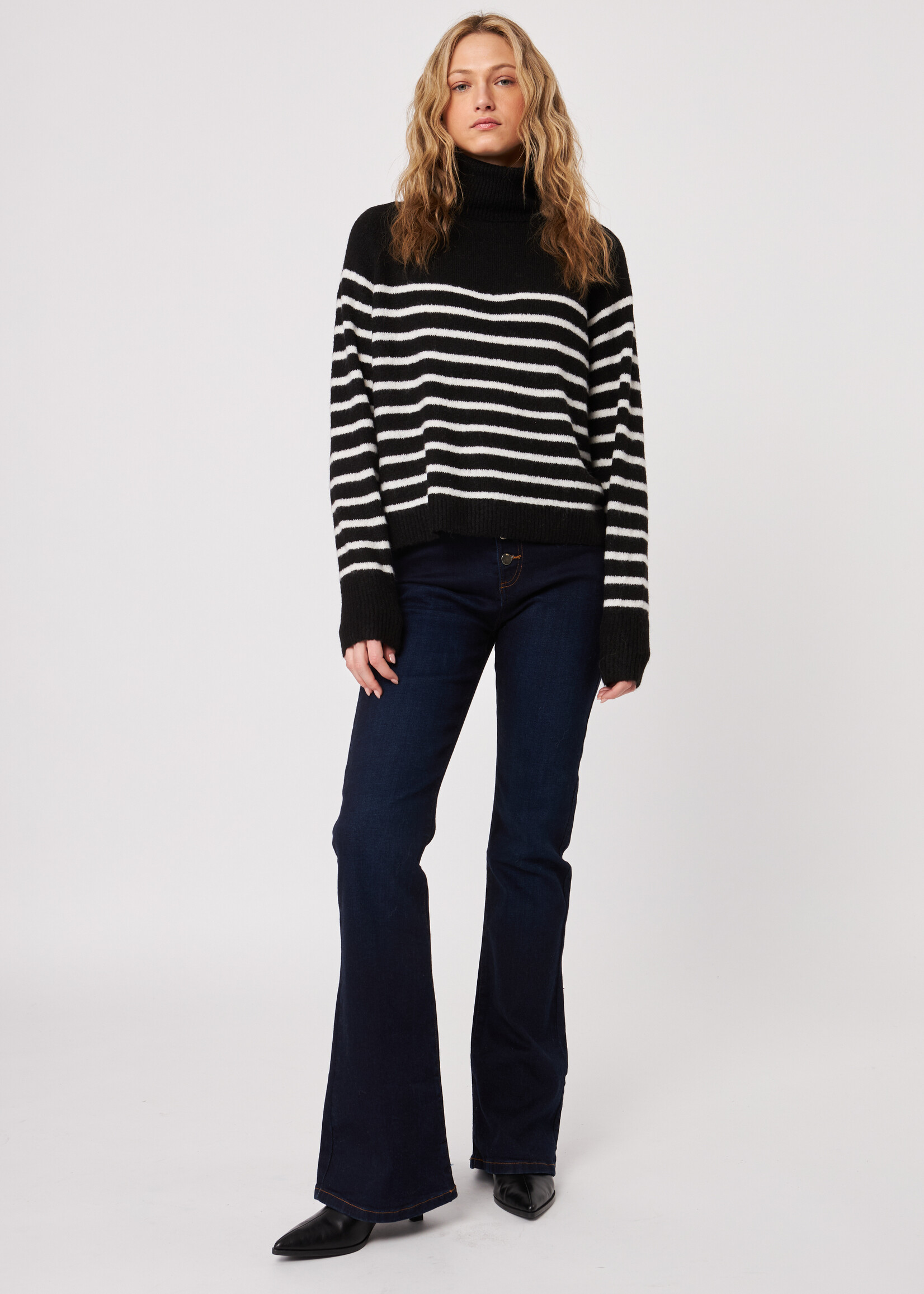 John & Jenn Mime Stripe Eli Sweater