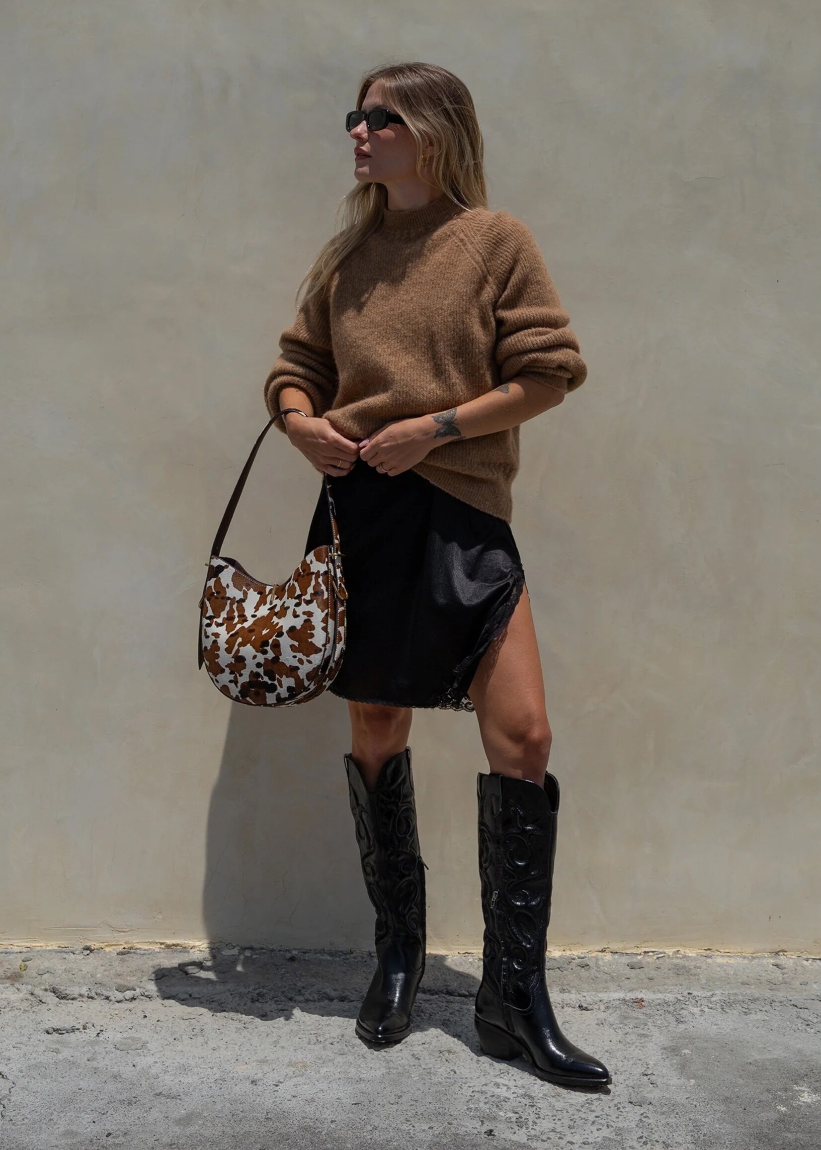 Bree Cocoa Calf Hair Bag