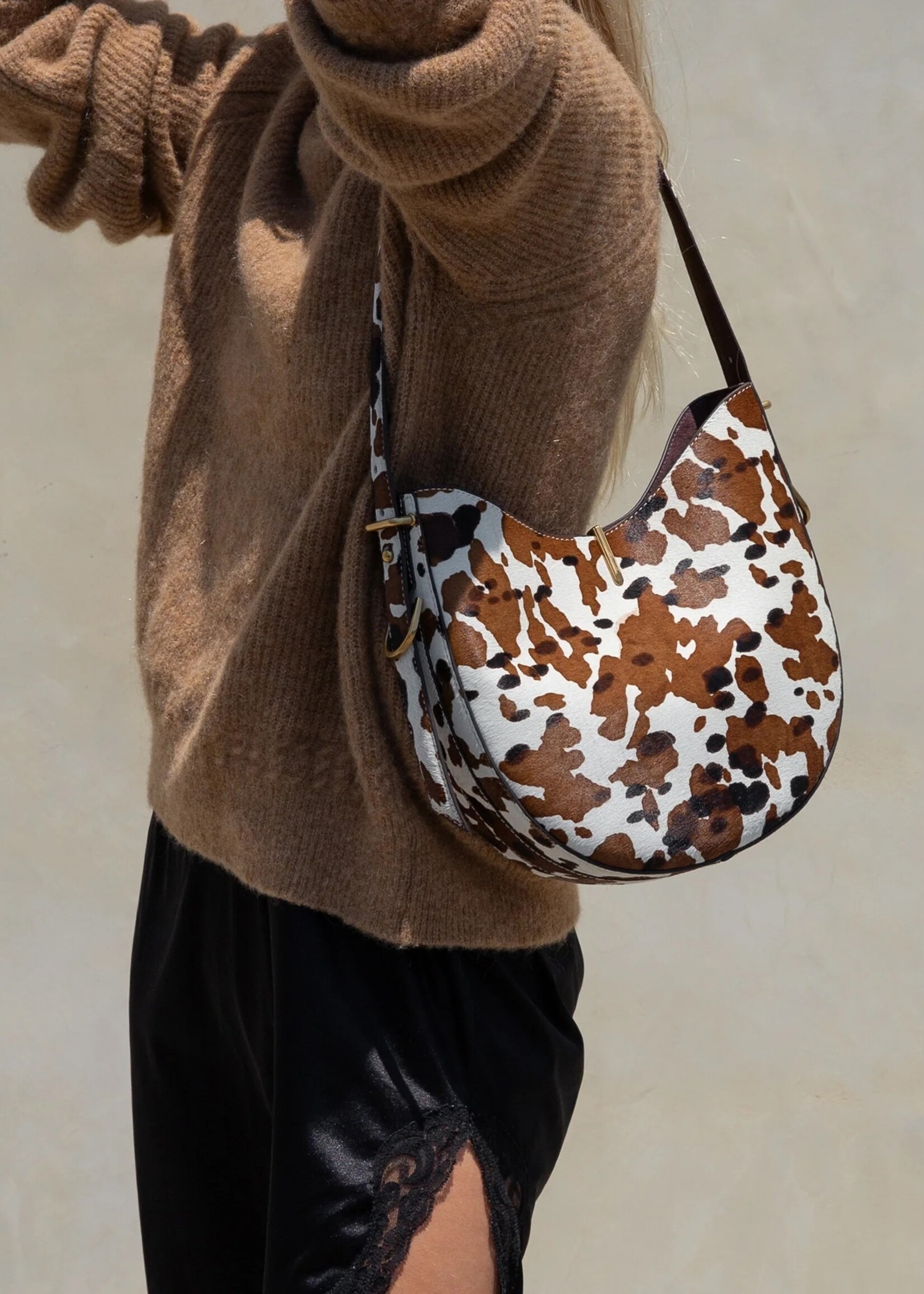 Bree Cocoa Calf Hair Bag