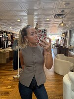 ASTR The Label Plaid Gisselle Vest