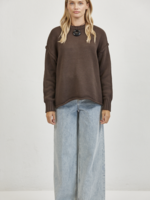 a.ren Chocolate Lennon Sweater