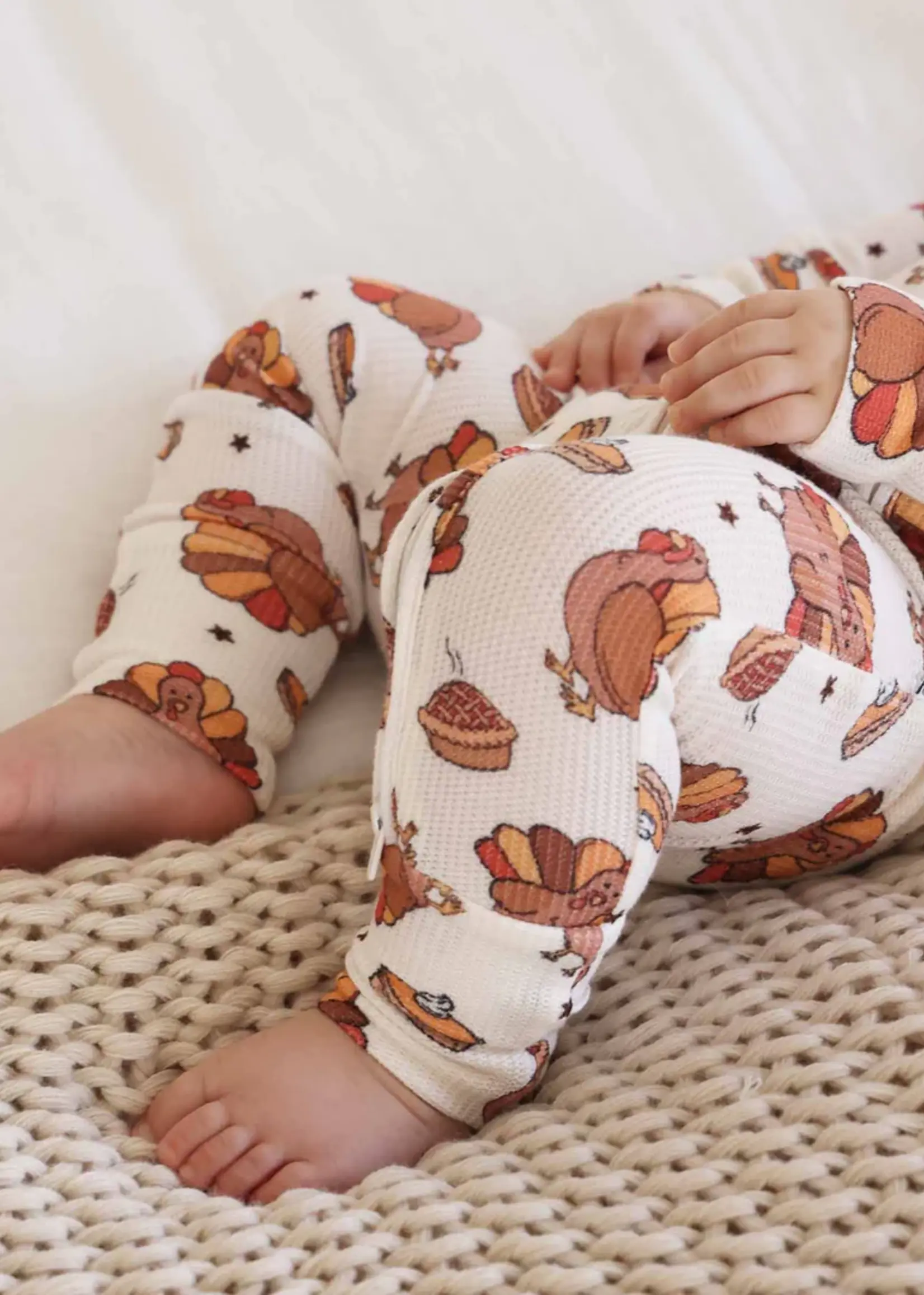 Caden Lane Turkey Treats Romper