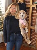 ASTR The Label Navy Jackeline Cardi