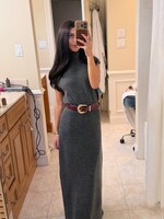 ASTR The Label Charcoal Roxanna Dress