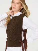 ASTR The Label Brown Sweater Vest