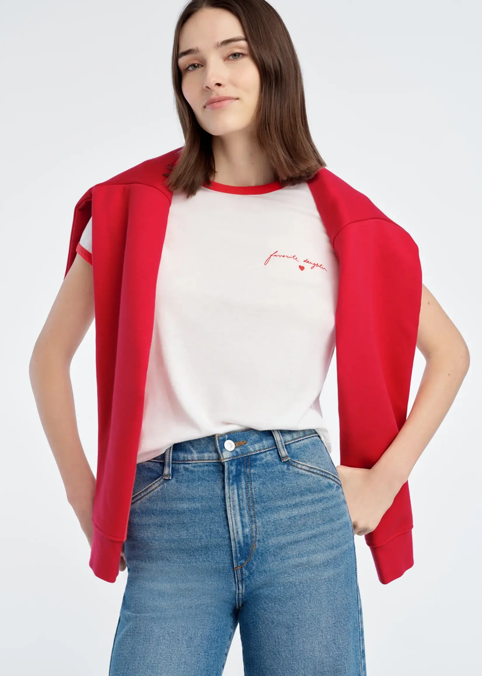 Favorite Daughter Vday Red Rouge Tee