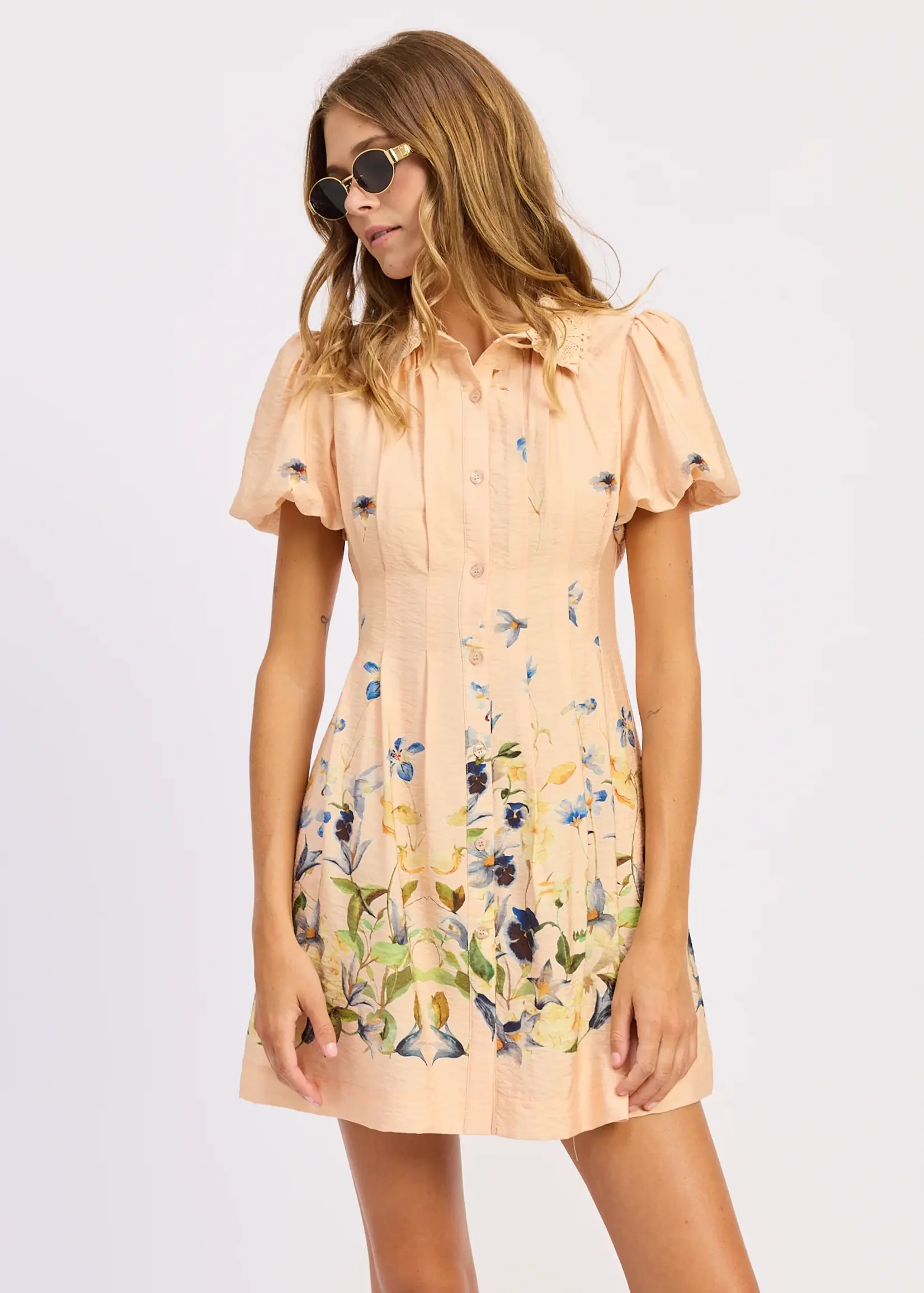 En Saison Carrera Mini Shirt Dress