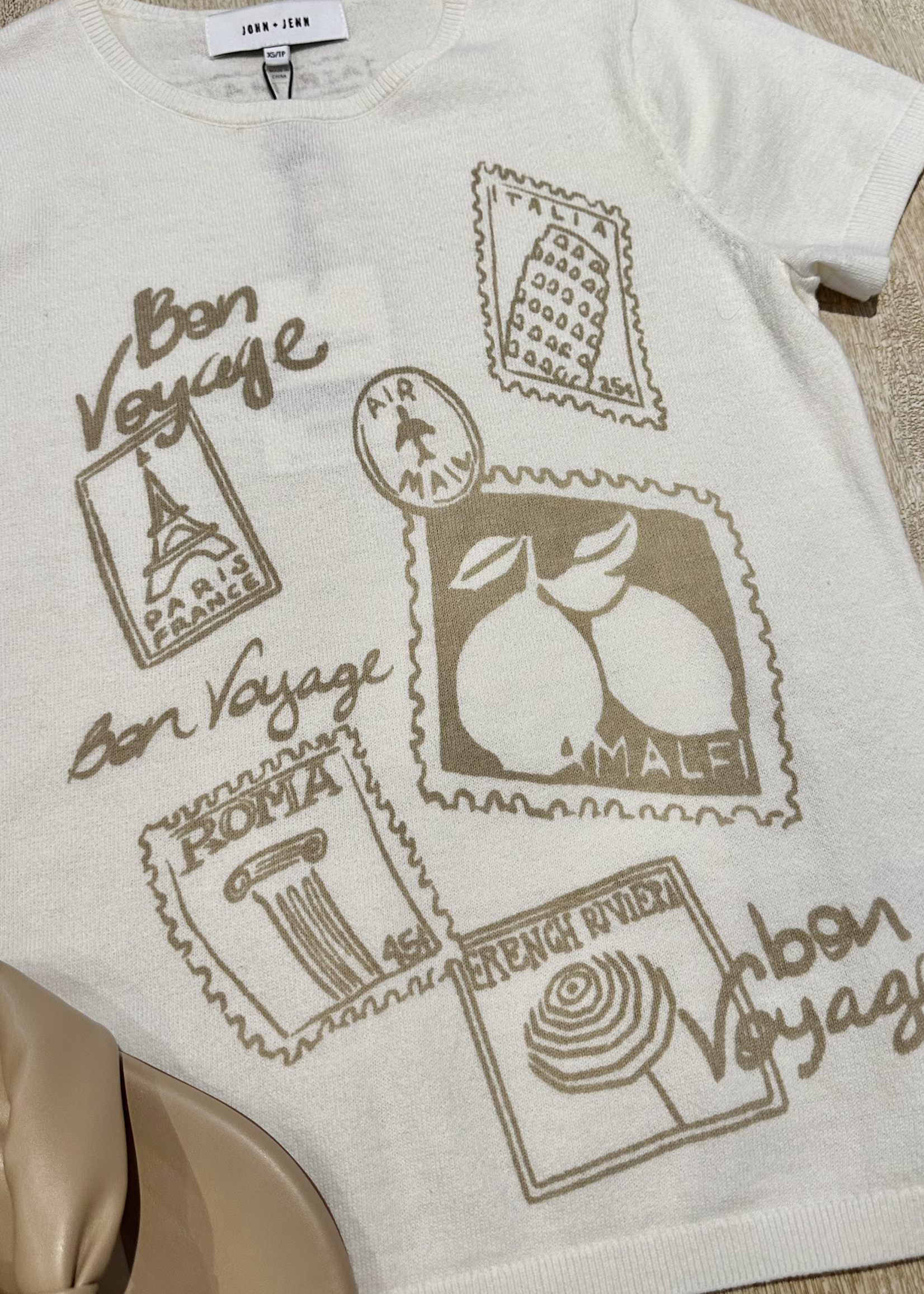 John & Jenn Italian Postcard Marino Top