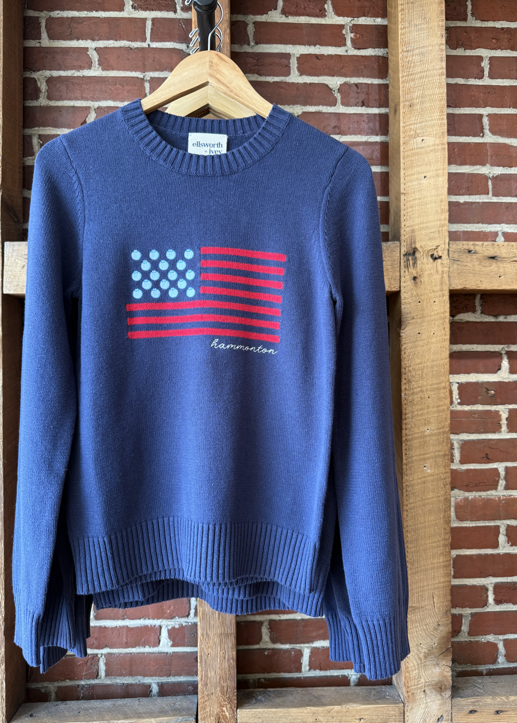 Ellsworth + Ivey Hammonton Blueberry Flag Sweater