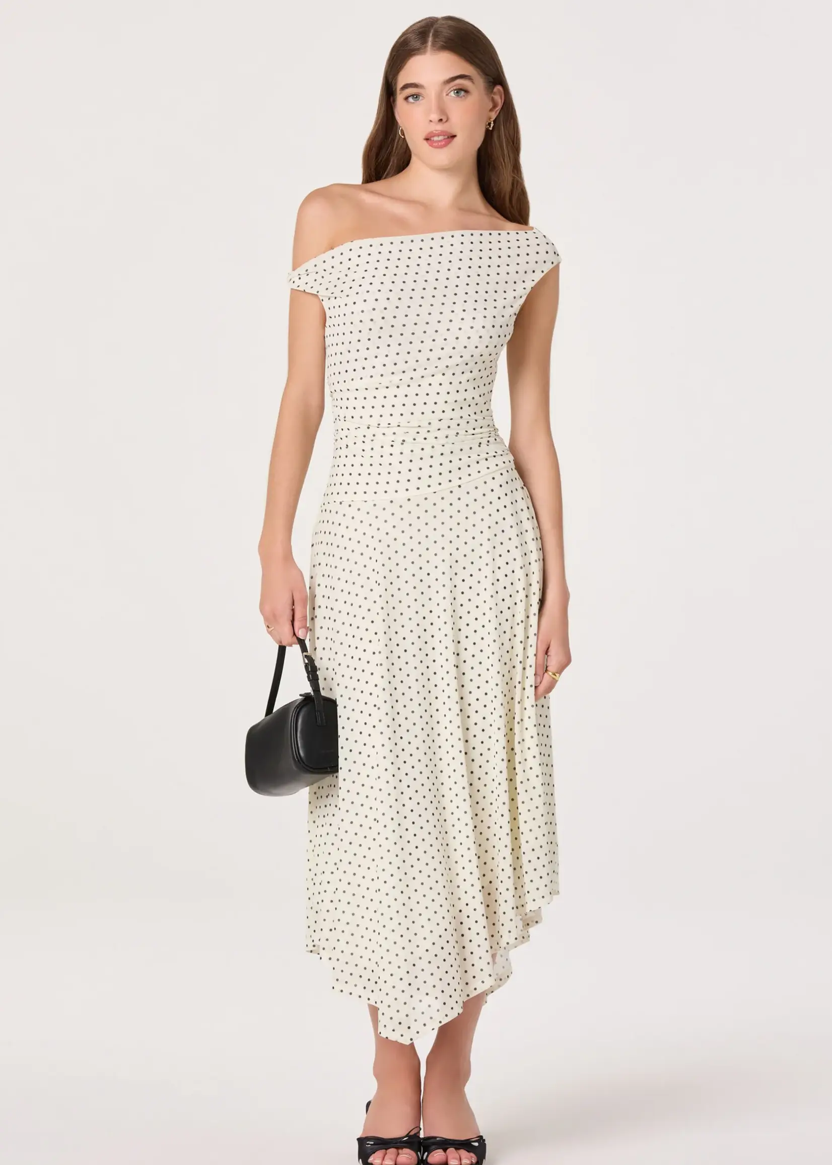 ASTR The Label Polka Dot Ciarra Dress