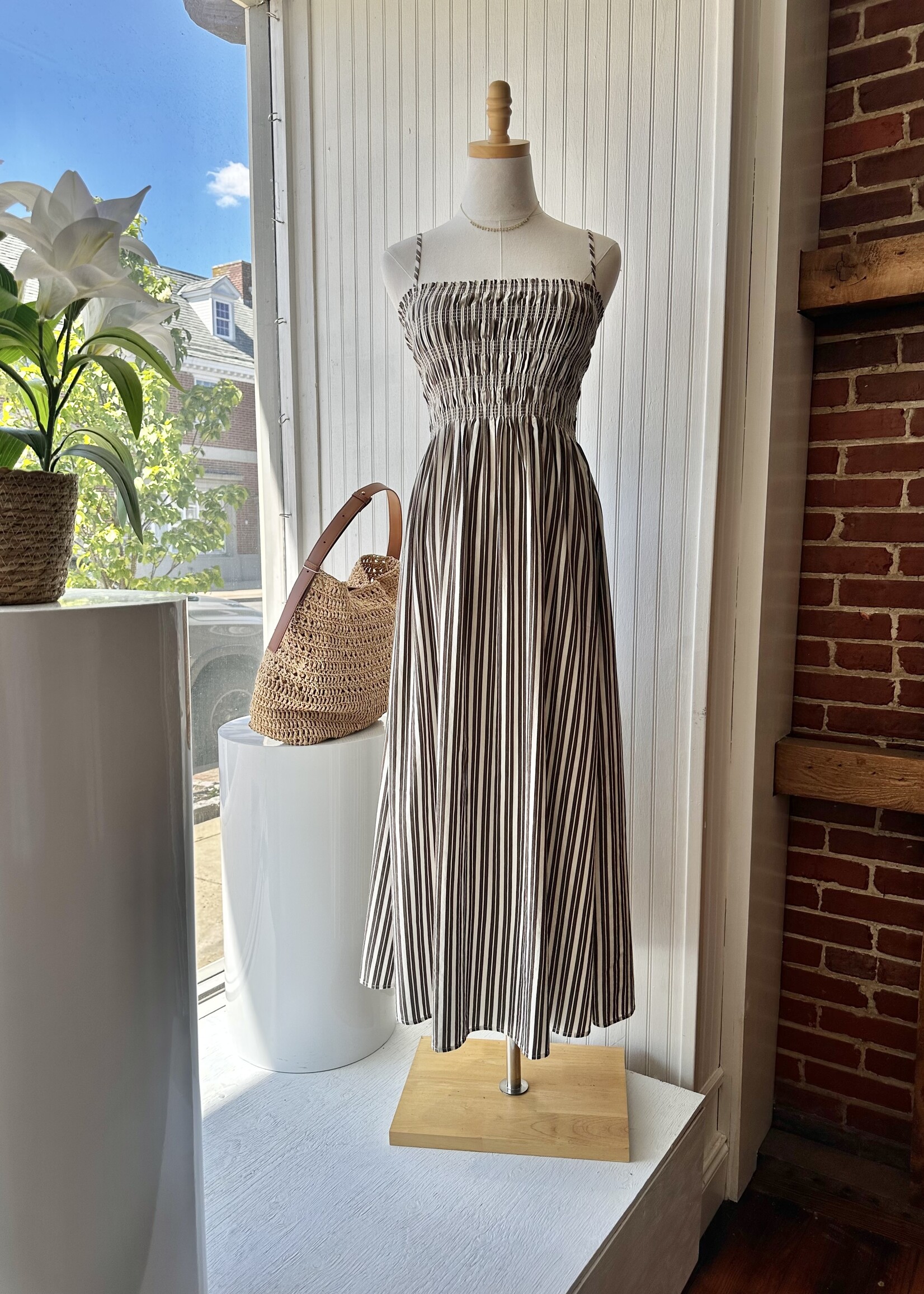 Pistola Java Stripe Bianca Dress