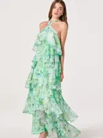 ASTR The Label Green Floral Daiga Dress