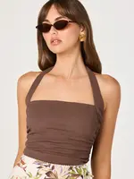 ASTR The Label Brown Tate Top
