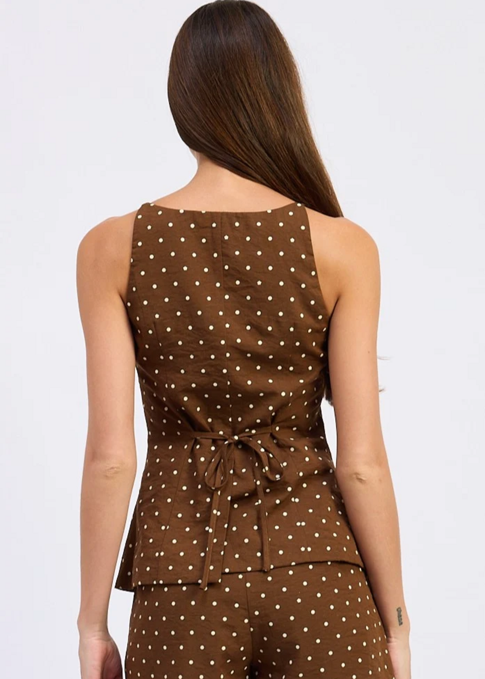En Saison Brown Stella Vest