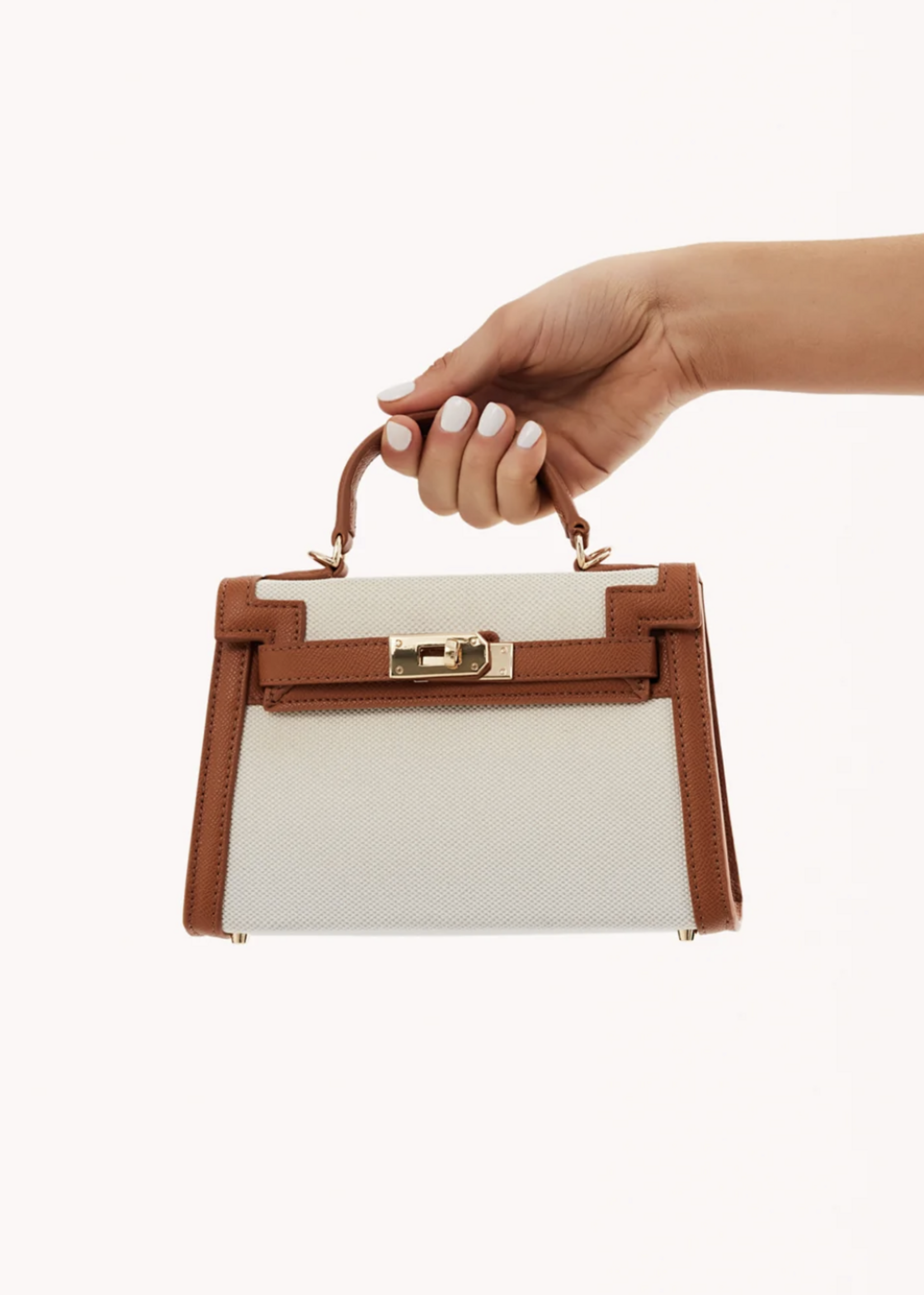 Billini Natural Linen Hariette Bag