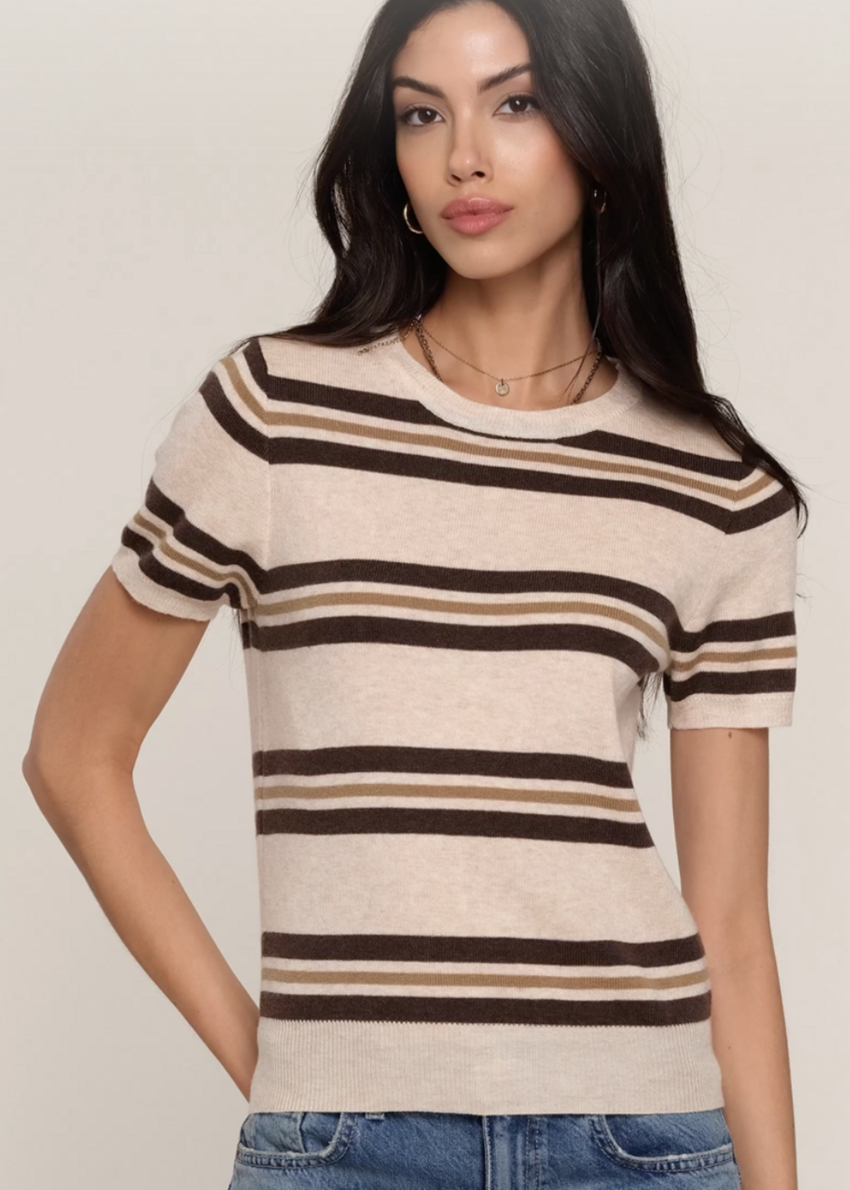 Heartloom Oat Stripe Brenna Top