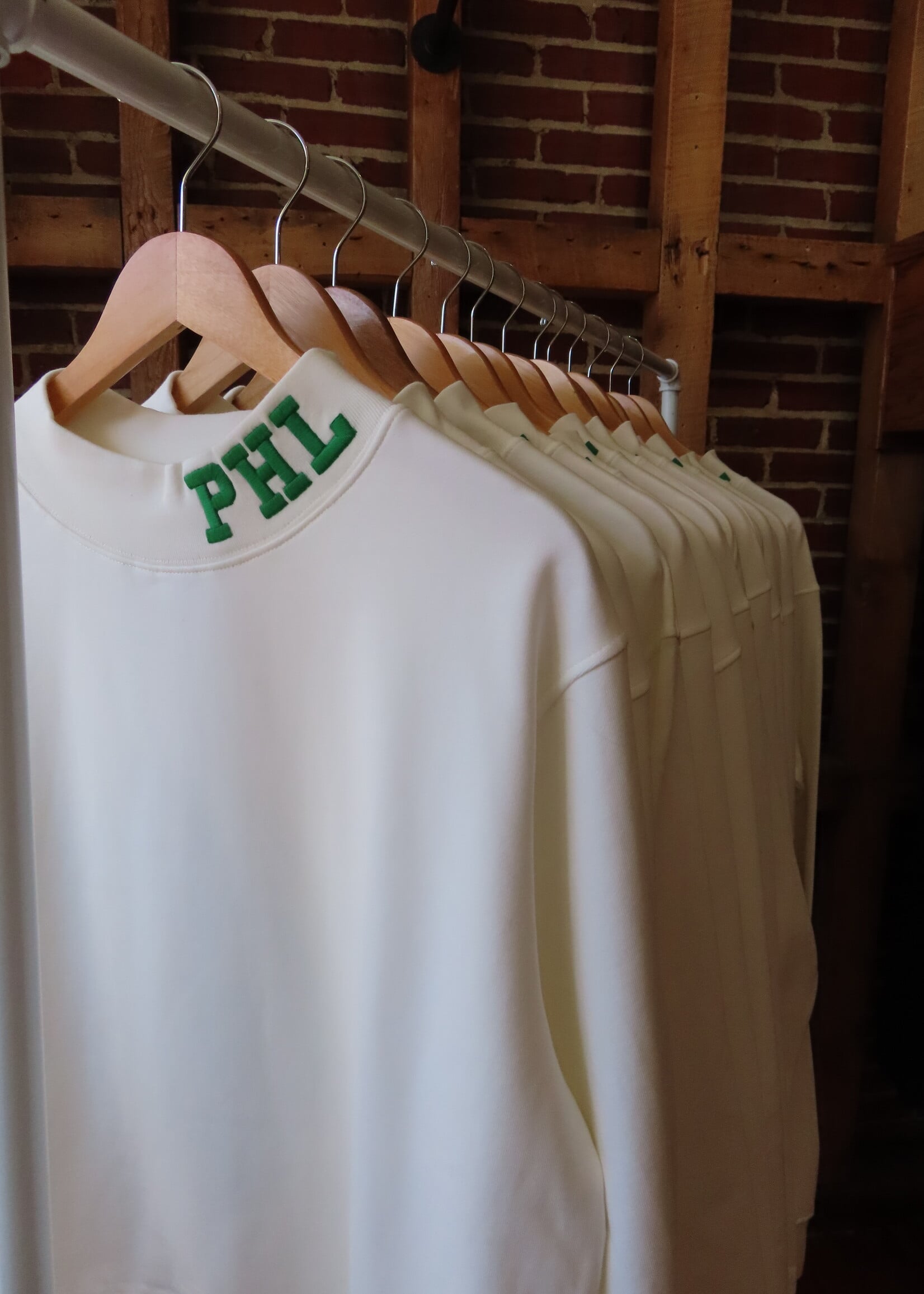 Ellsworth + Ivey Custom PHL Birds Mock Neck